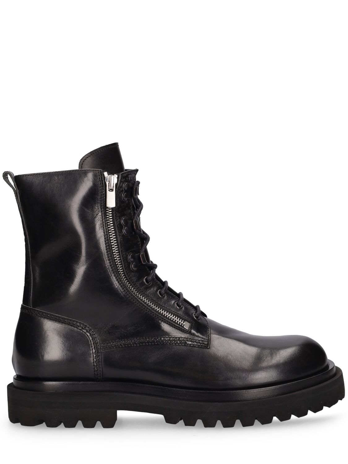 OFFICINE CREATIVE ULTIMATE LEATHER ZIP BOOTS