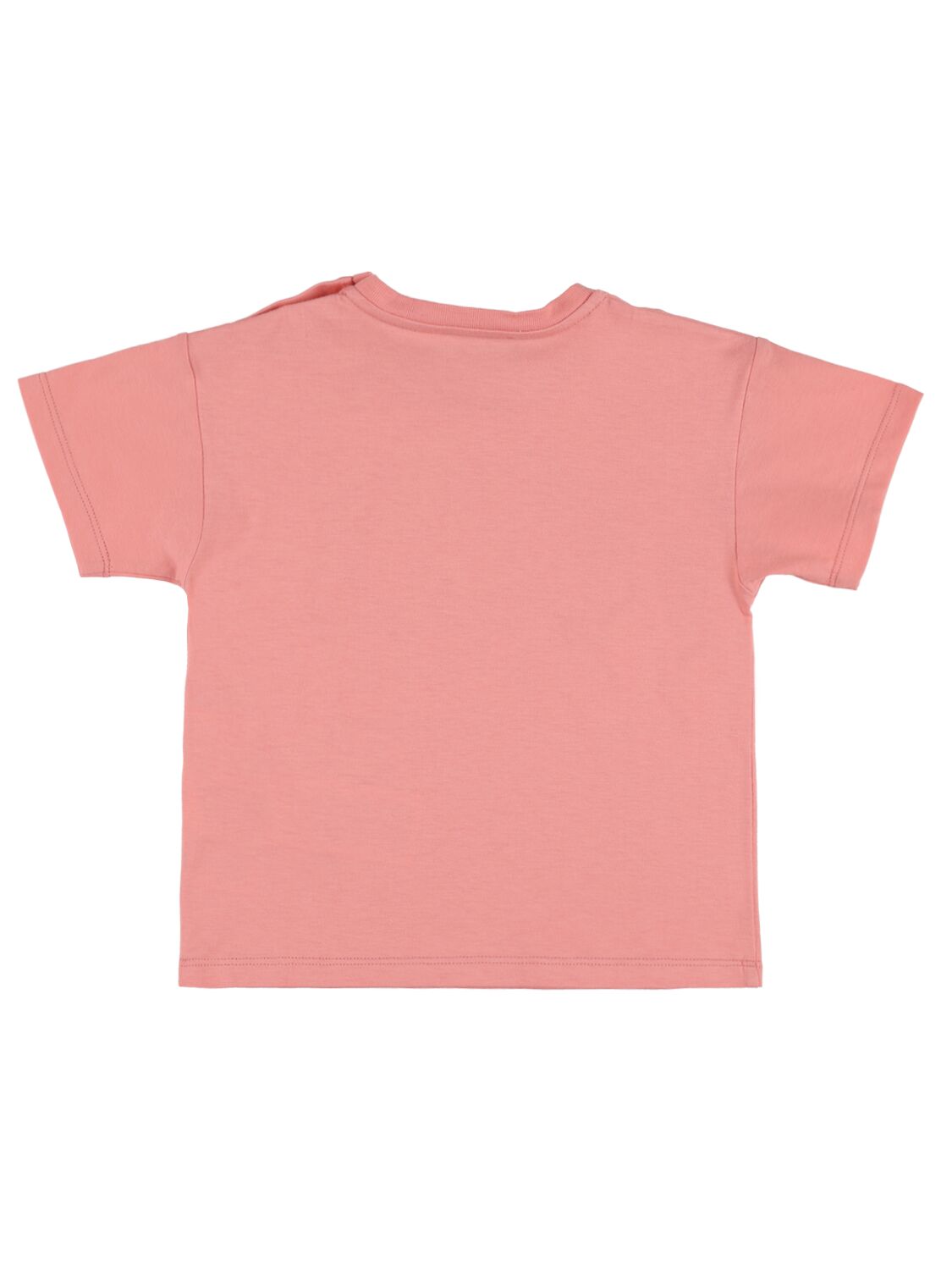 Shop Gucci Logo Printed Cotton T-shirt In Rose