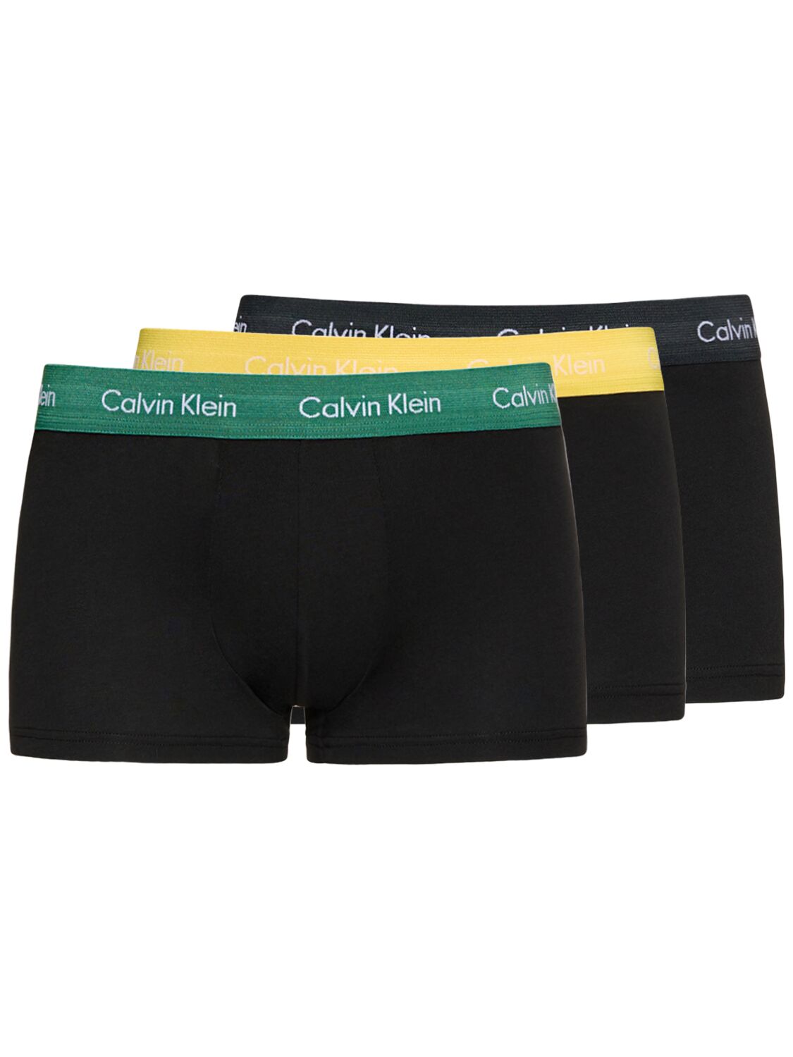 Pack Of 3 Logo Cotton Low Rise Trunks – MEN > CLOTHING > UNDERWEAR