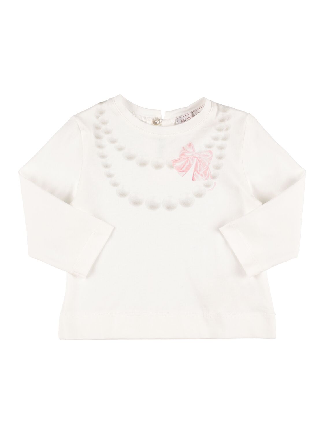 Print Cotton Jersey Long Sleeve T-shirt – KIDS-GIRLS > CLOTHING > T-SHIRTS & TANKS