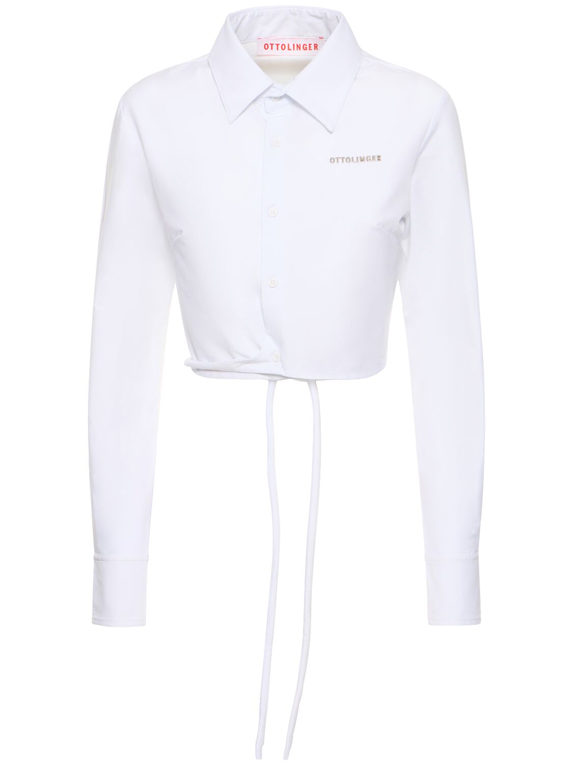Ottolinger Fitted Wrap Shirt In White