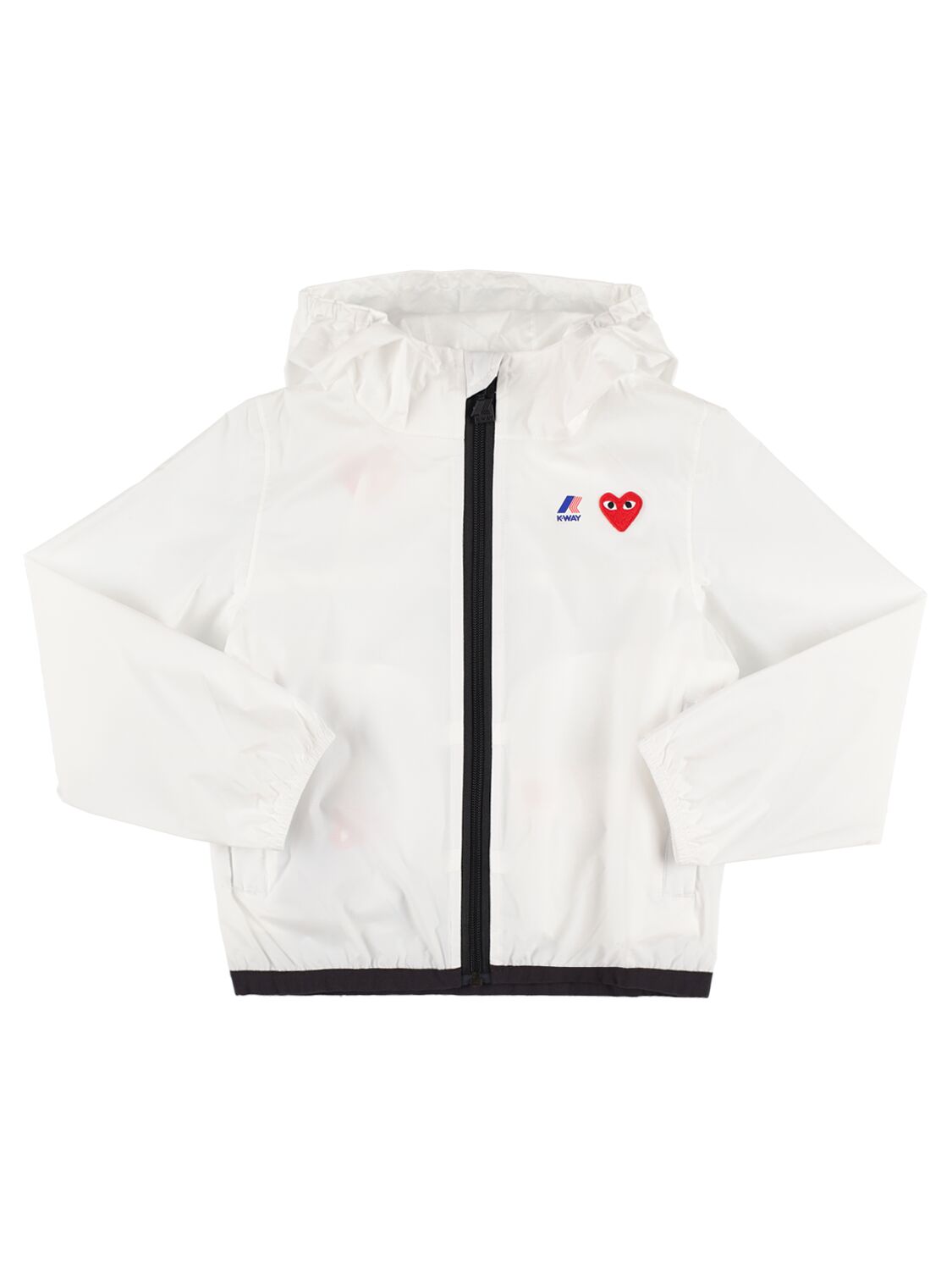 COMME DES GARÇONS PLAY NYLON K-WAY W/LOGO