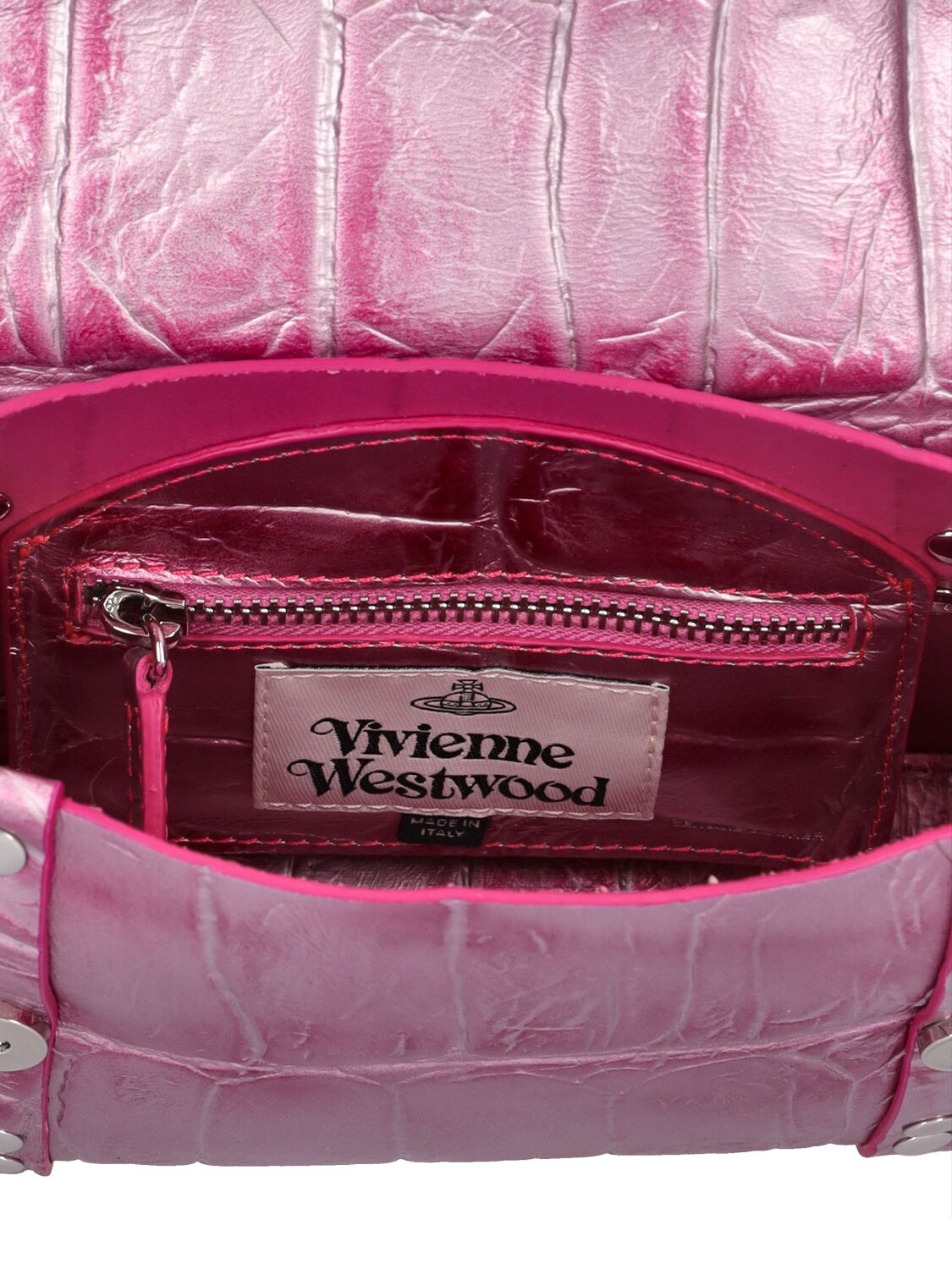 Kim Croc Embossed Leather Crossbody Bag