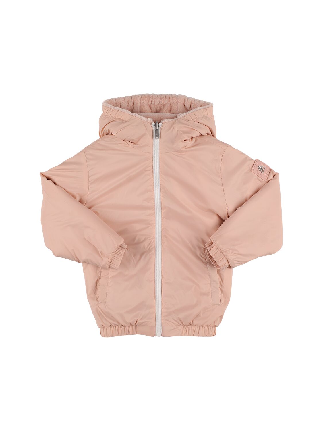 Shop Moose Knuckles Reversible Faux Fur & Nylon Jacket In Pink
