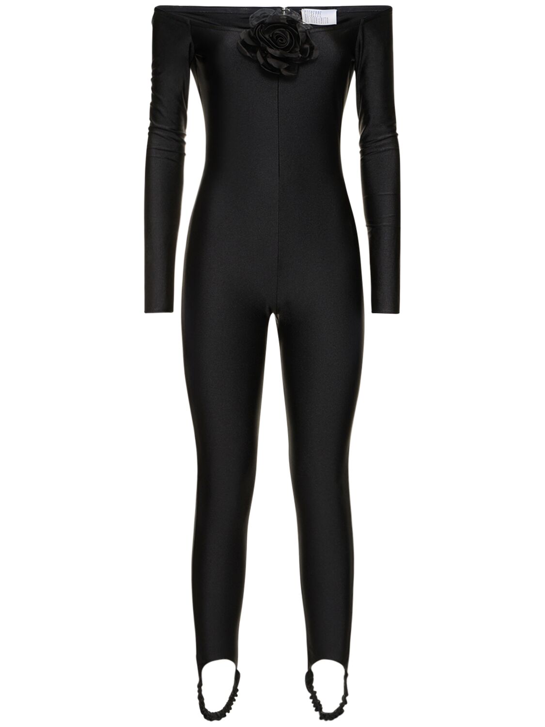 Giuseppe Di Morabito Shiny Stretch Jersey Jumpsuit In Black