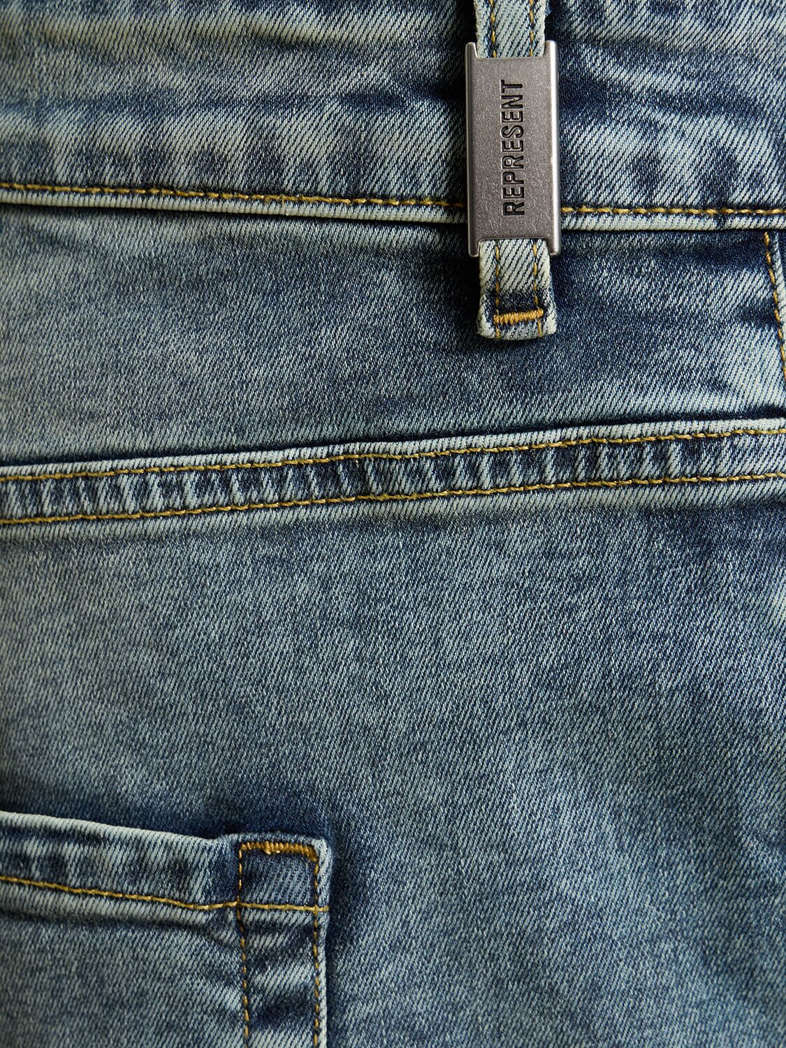 Shop Represent Baggy Denim Jeans In Indigo Blue