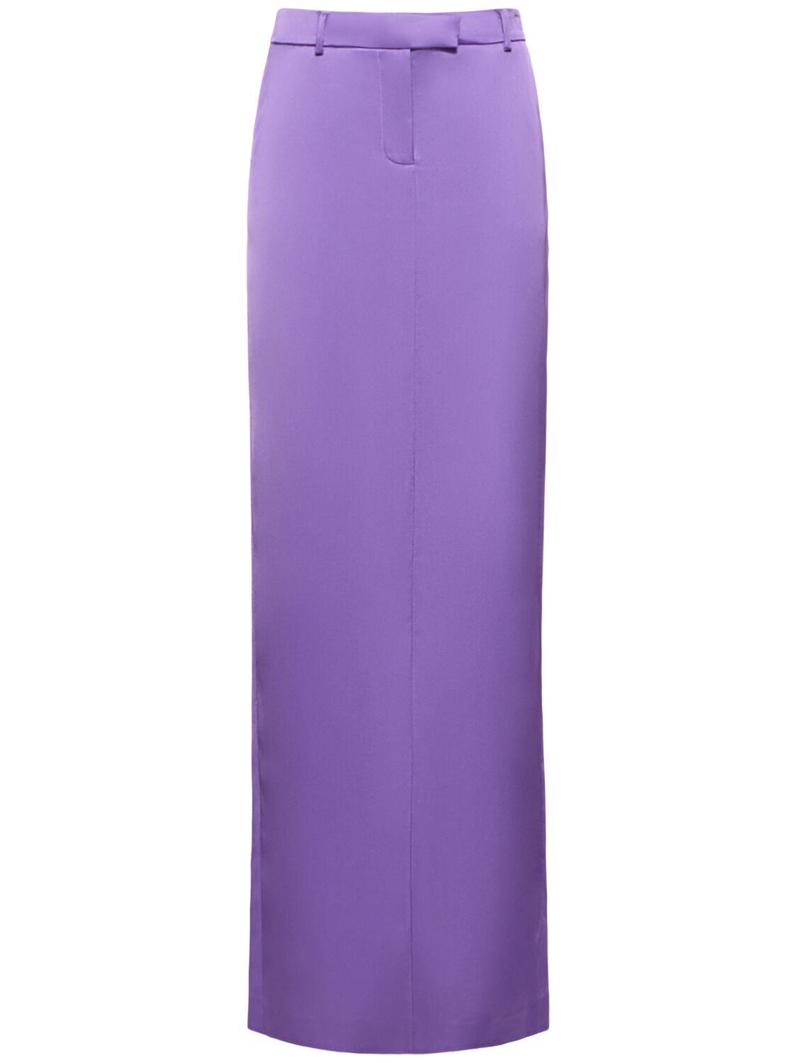 Giuseppe Di Morabito Tailored Satin Long Skirt In Purple