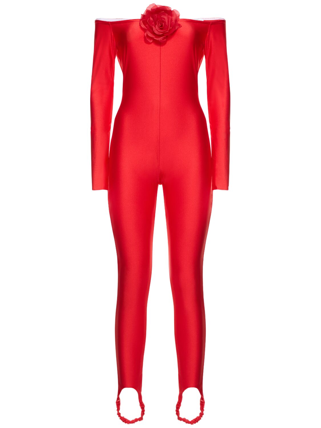 Giuseppe Di Morabito Shiny Stretch Jersey Jumpsuit In Red