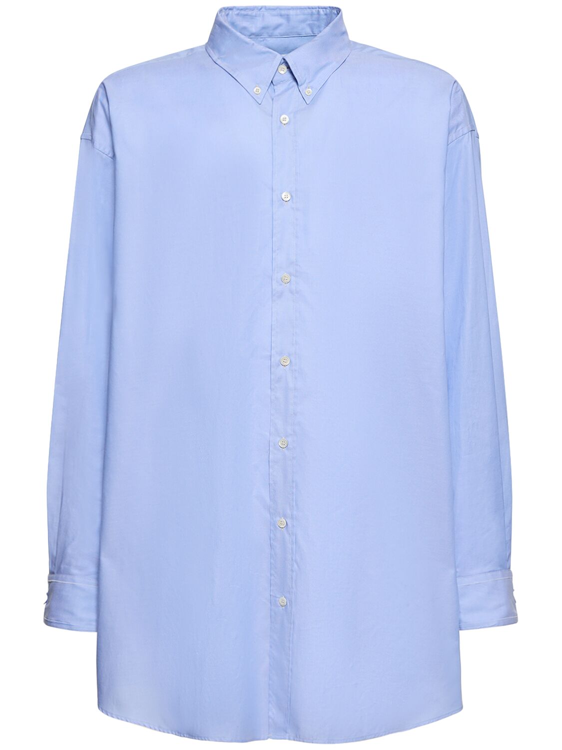 Maison Margiela Oversize Classic Button Down Shirt In Light Blue