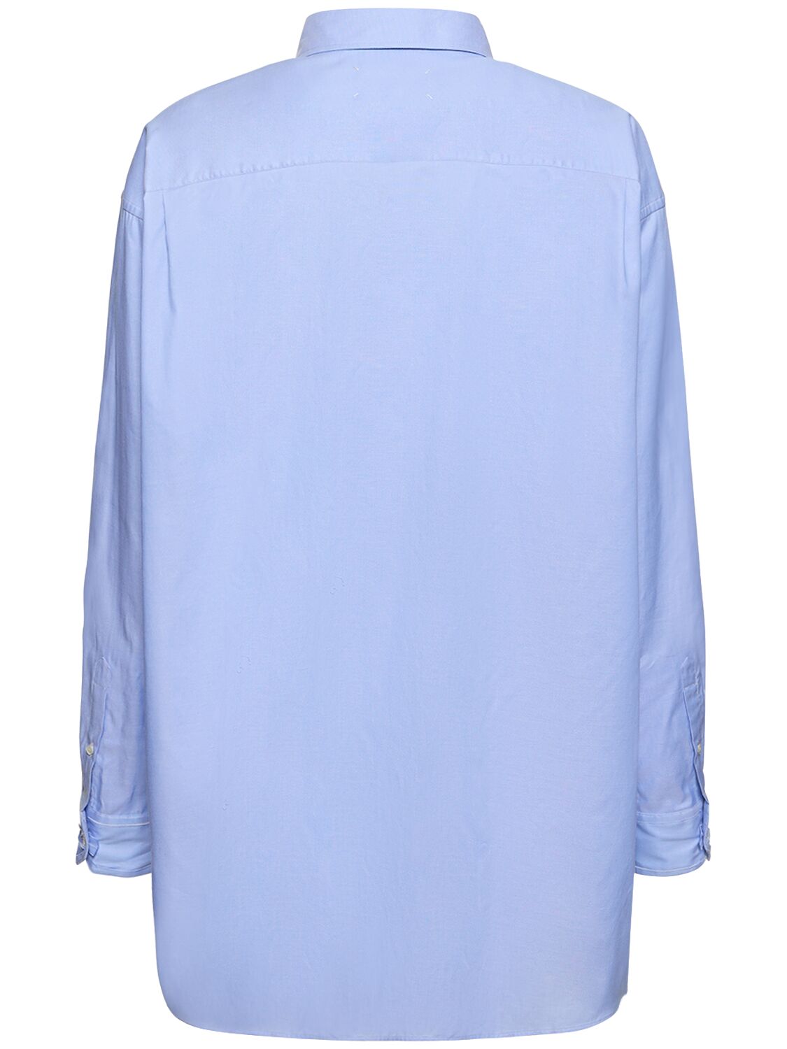Shop Maison Margiela Oversize Classic Button Down Shirt In Light Blue