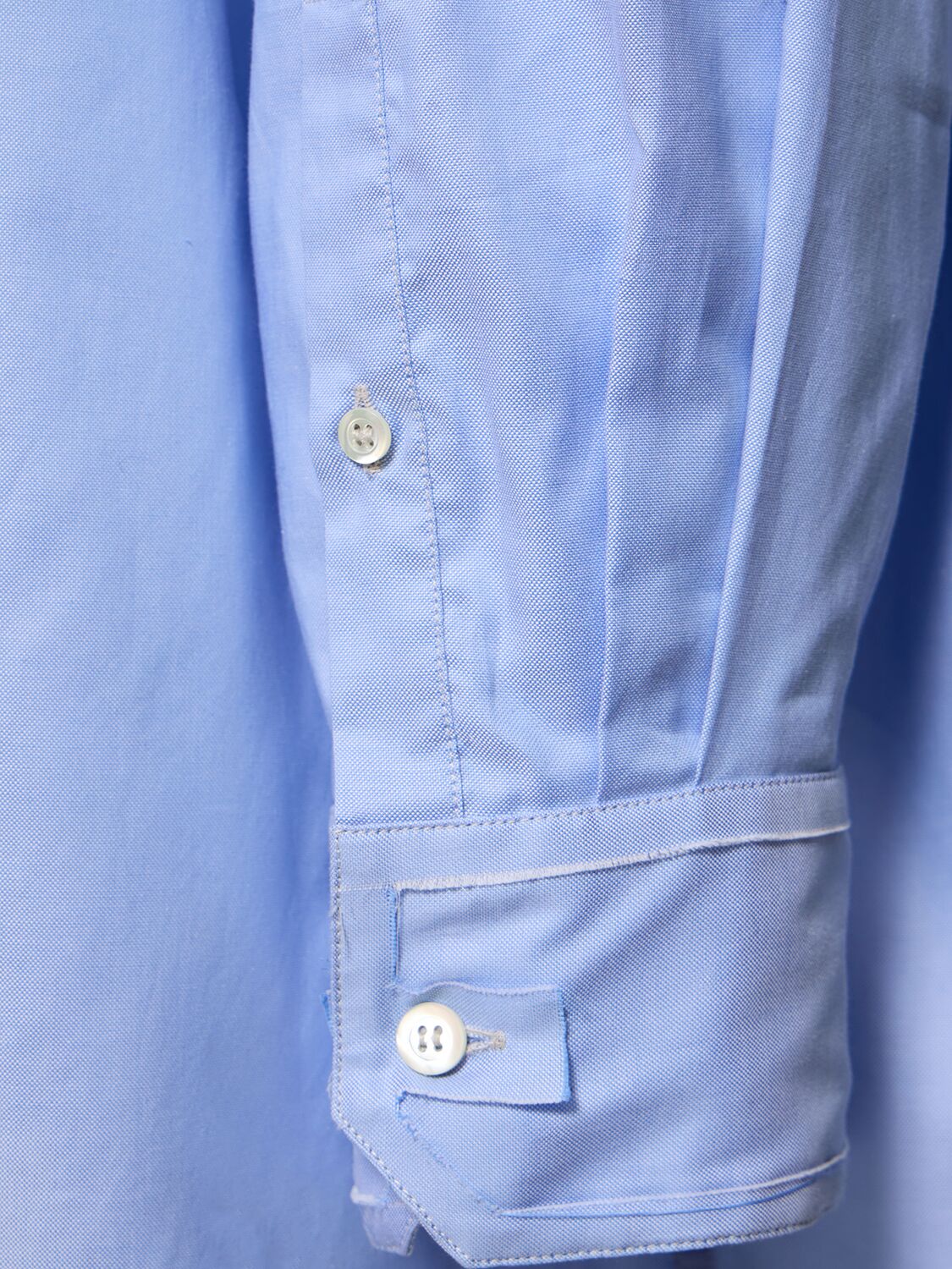 Shop Maison Margiela Oversize Classic Button Down Shirt In Light Blue
