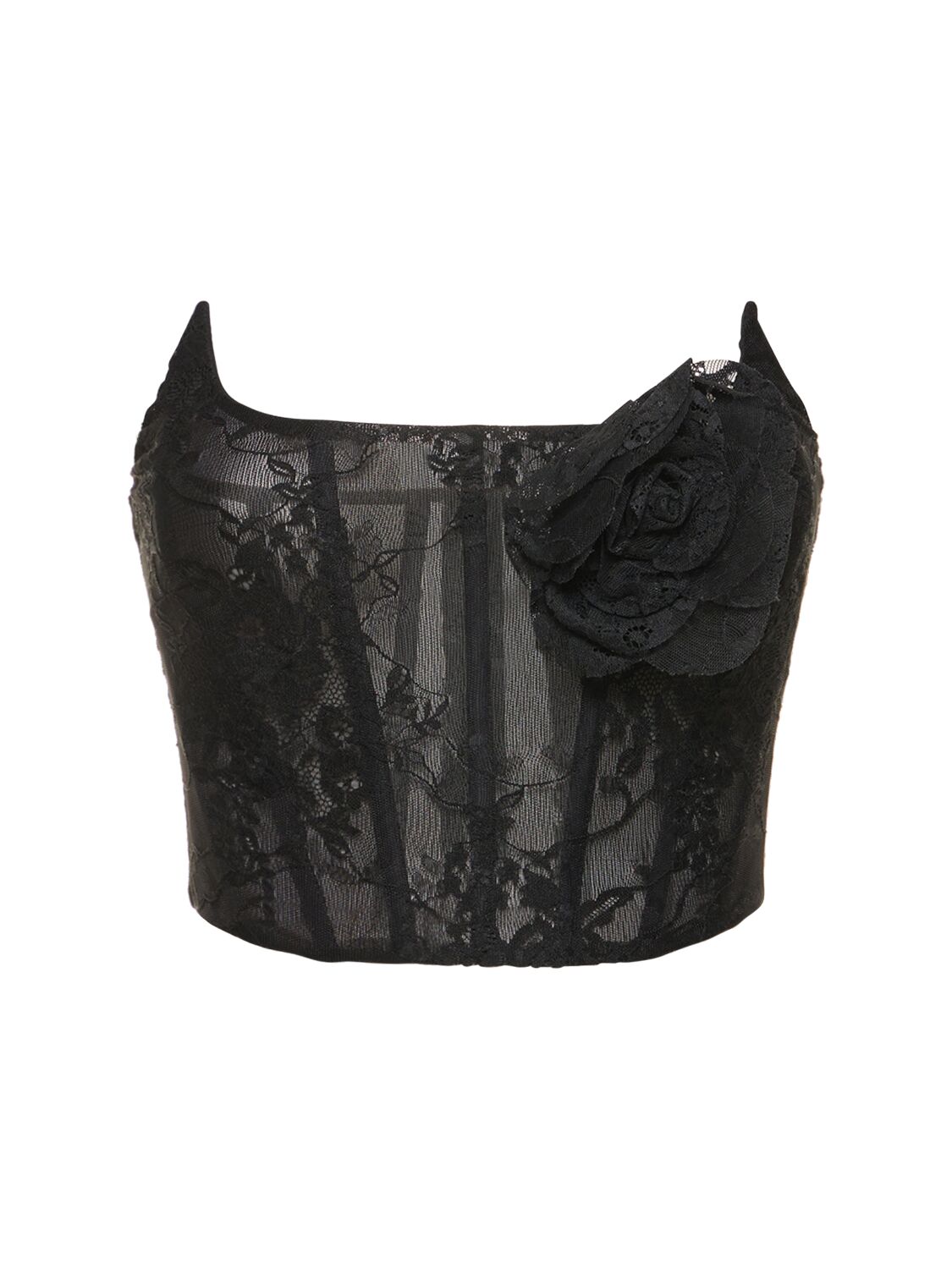 Image of Laize Stretch Lace Bustier Top