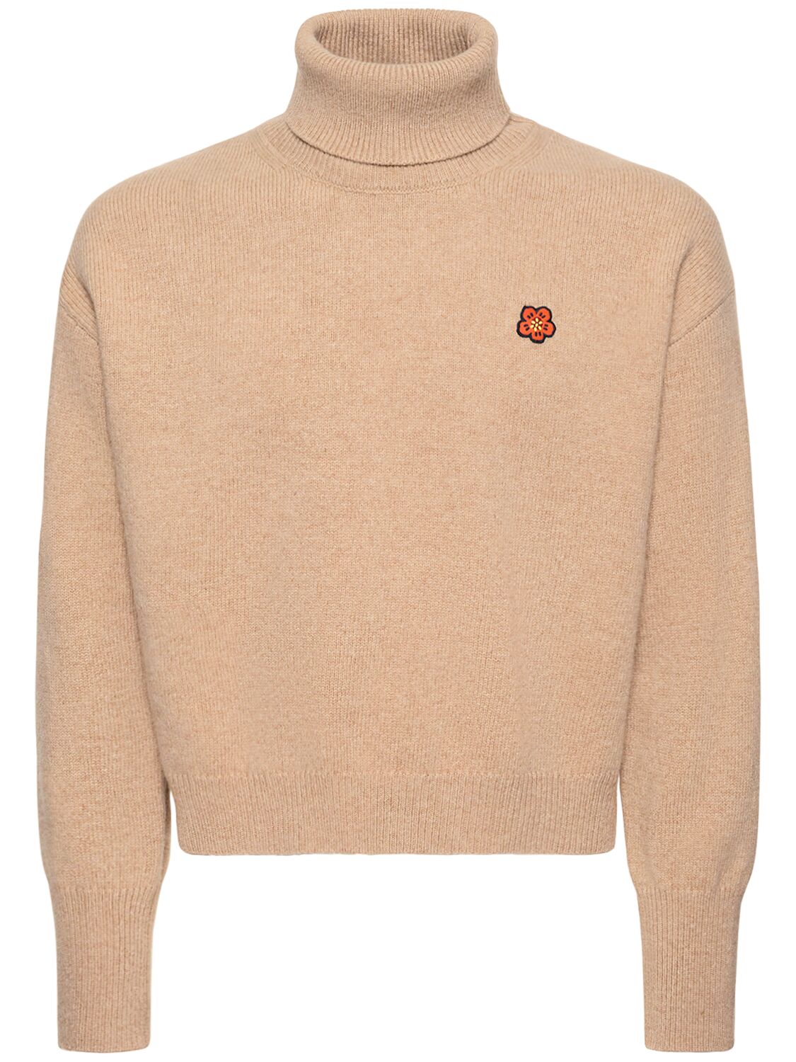 Crest Boxy Turtleneck Wool Sweater