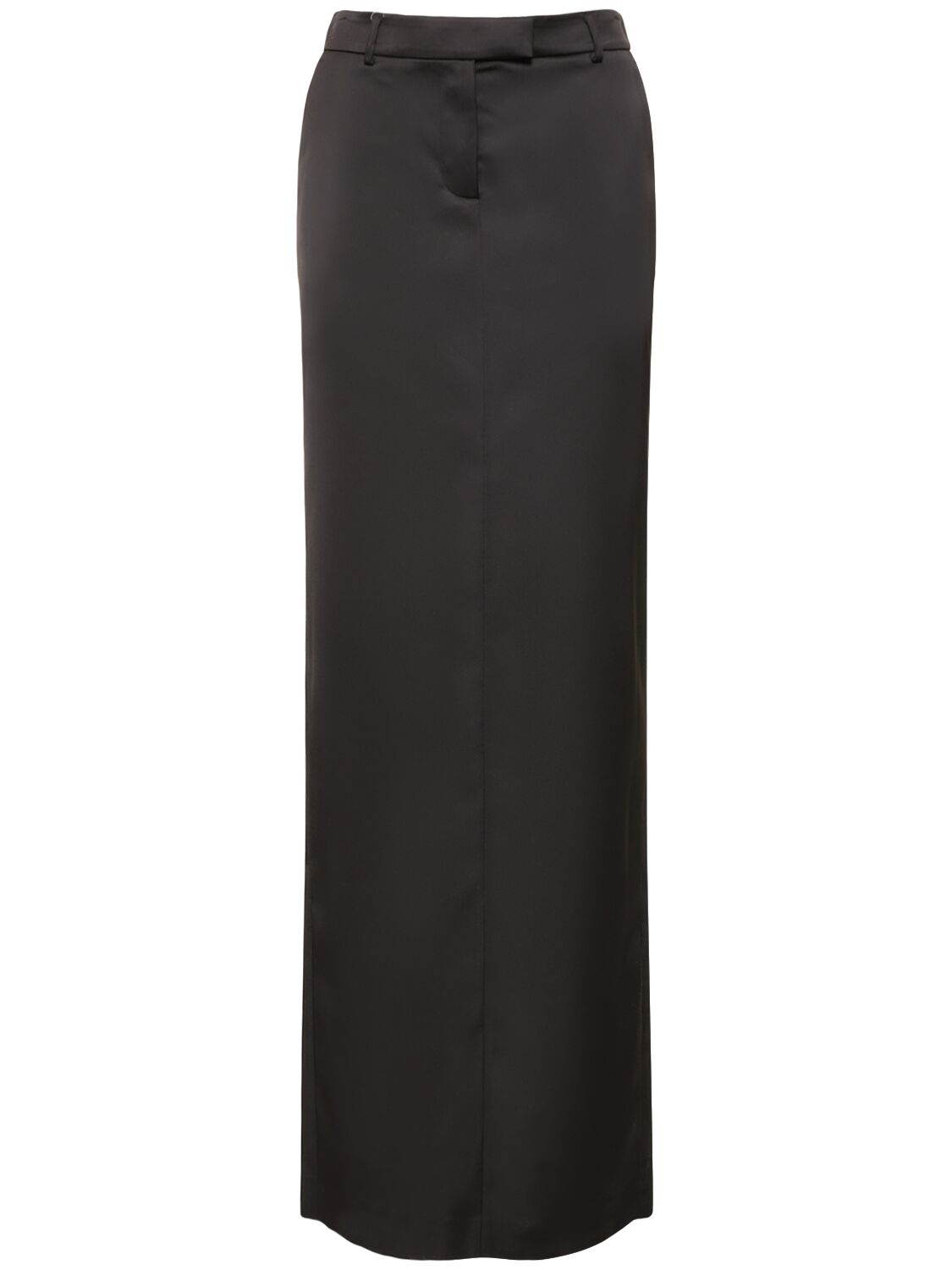 Giuseppe Di Morabito Tailored Satin Long Skirt In Black