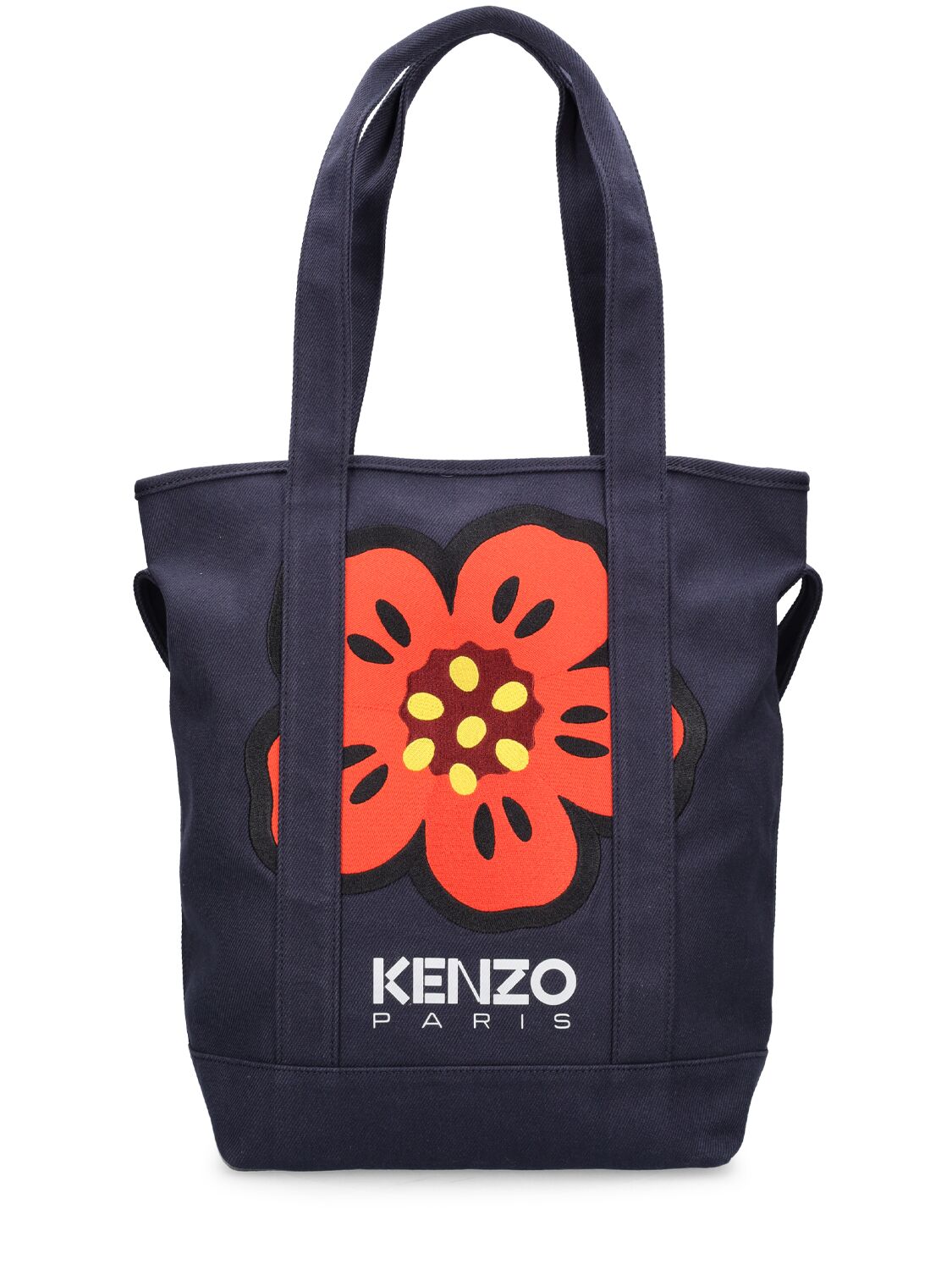 Kenzo Group Boke Embroidered Utility Tote Bag In Navy