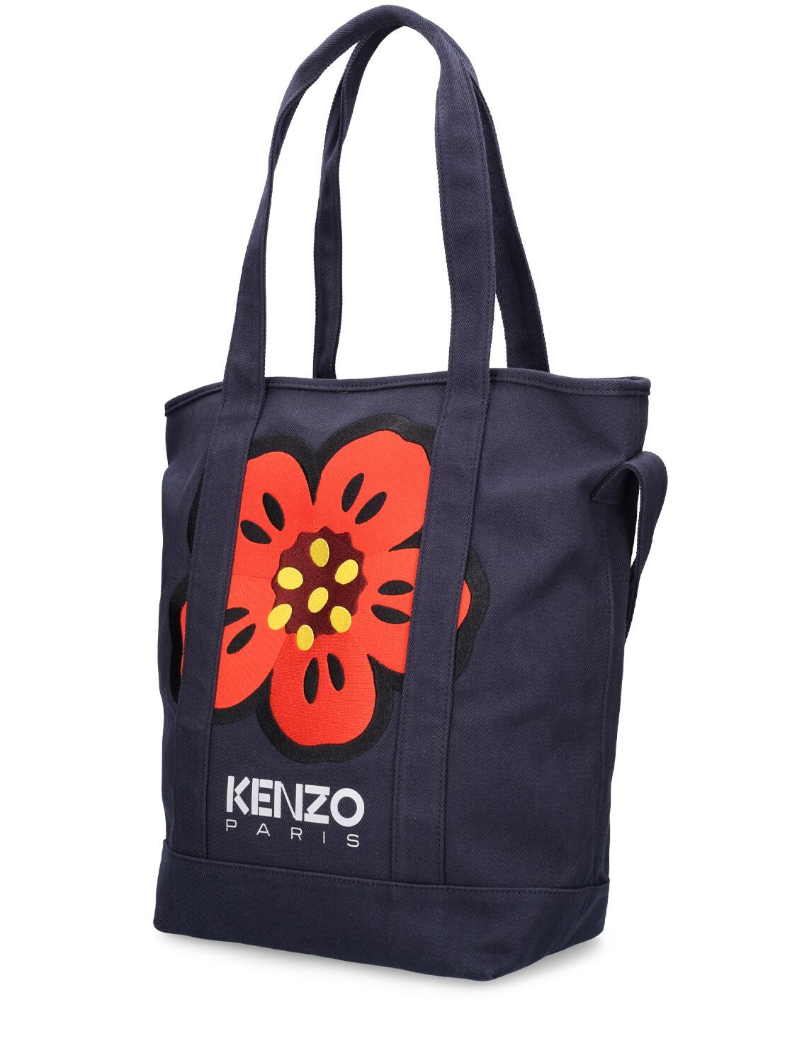 Shop Kenzo Group Boke Embroidered Utility Tote Bag In Navy
