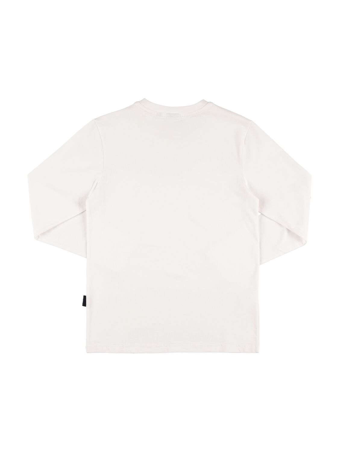 Shop Palm Angels Logo Cotton Jersey T-shirt In White,black