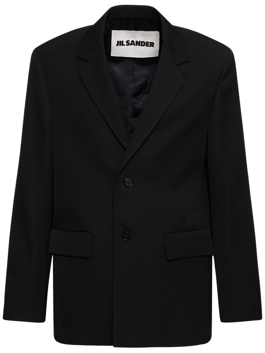 Image of Sharp Wool Gabardine Jacket