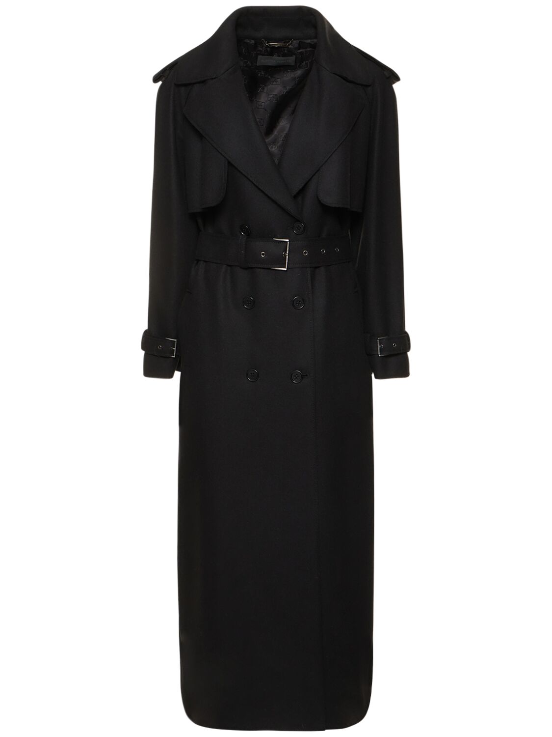 Image of Long Canvas Trench Coat