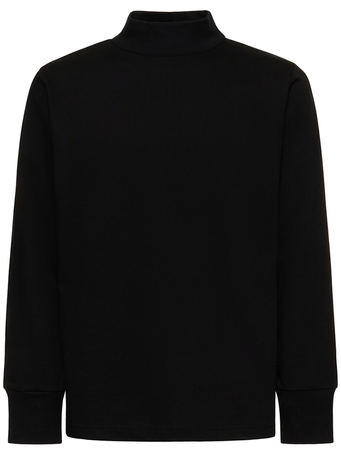 SACAI Logo High Neck L/s Cotton T-shirt | Smart Closet