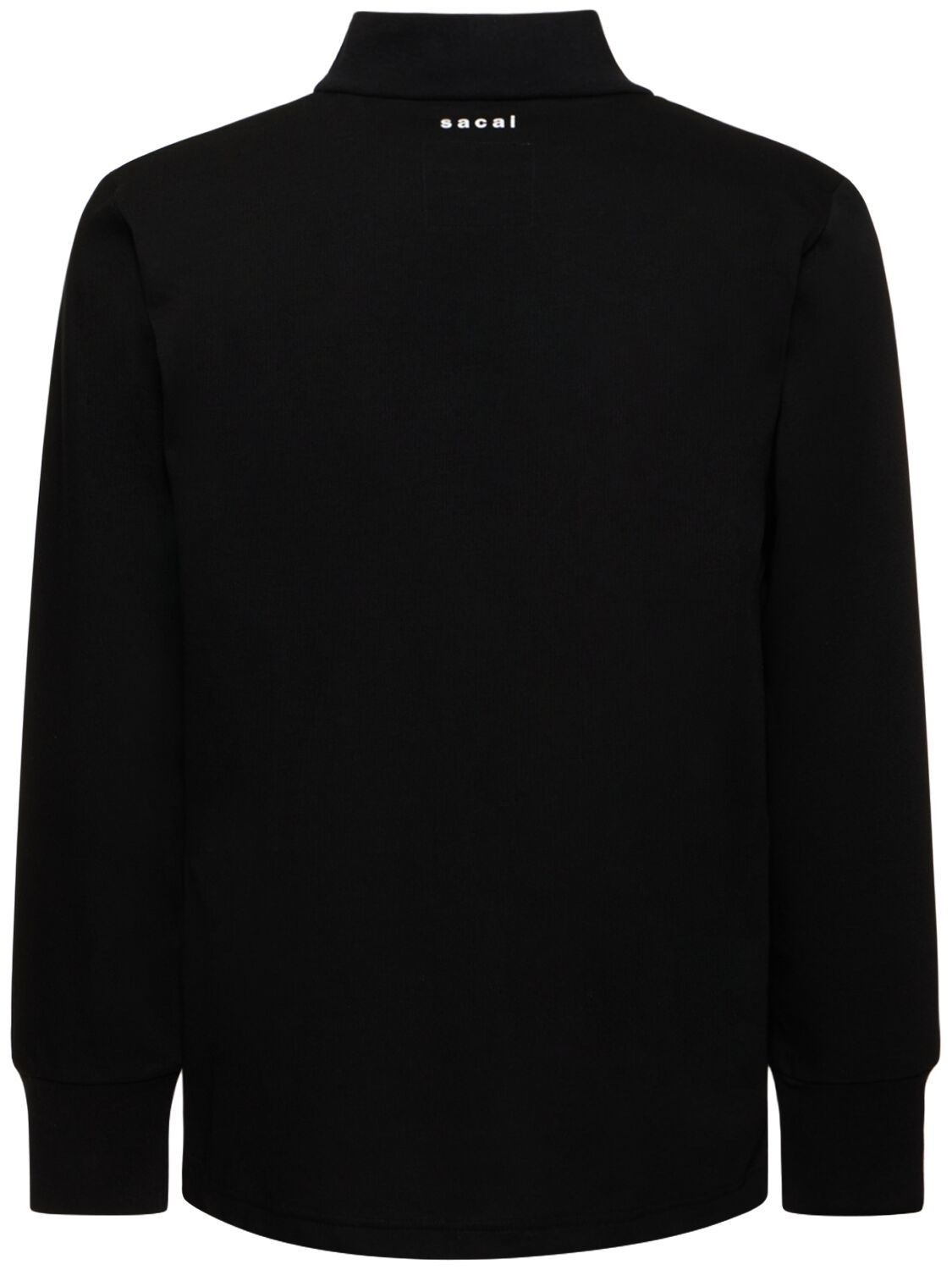 SACAI Logo High Neck L/s Cotton T-shirt | Smart Closet