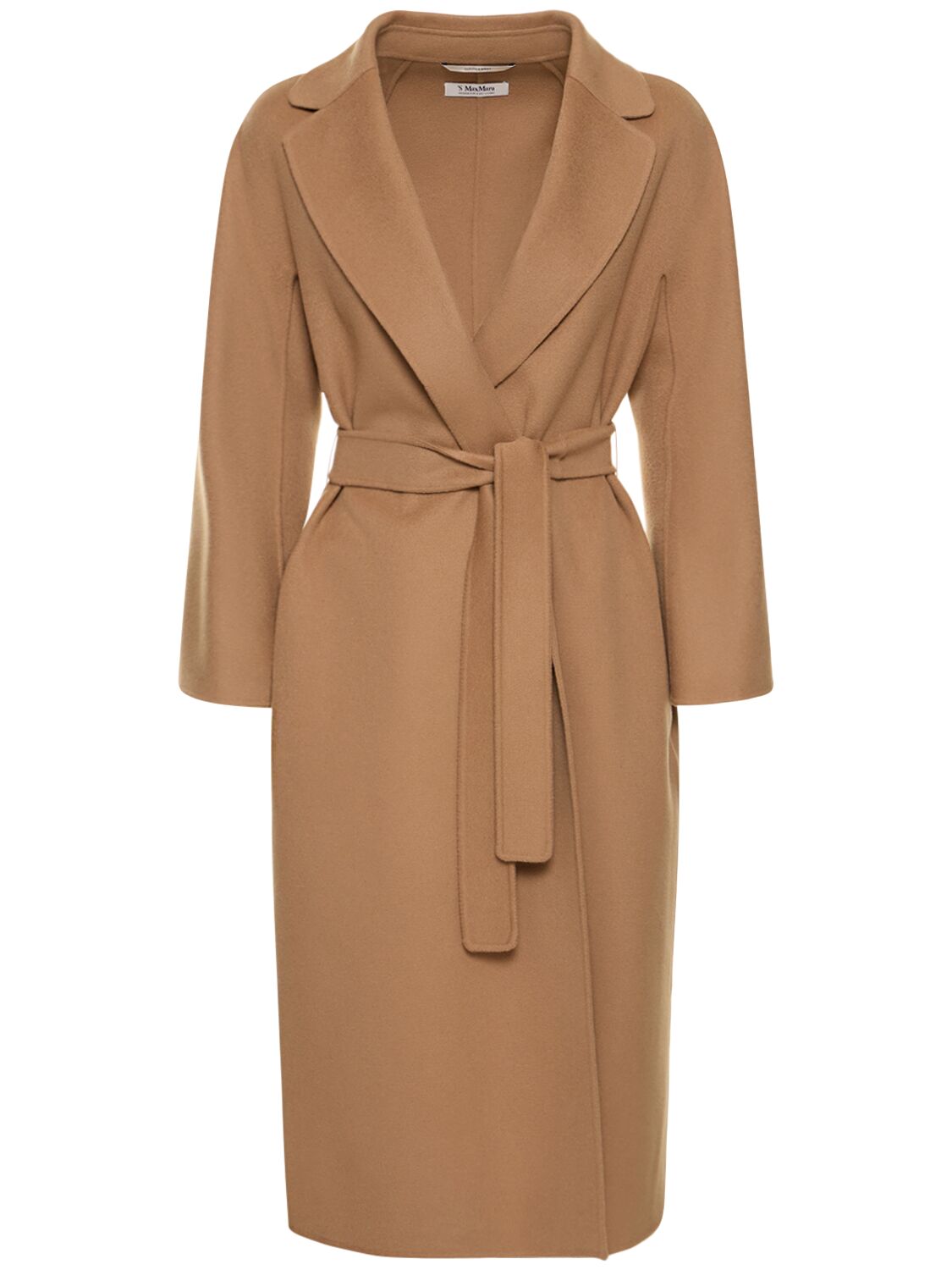 Esturia Belted Double Wool Long Coat