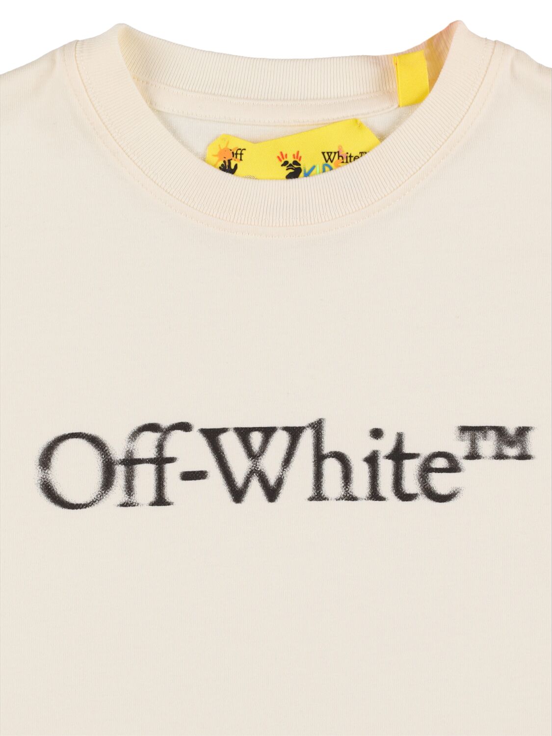 Shop Off-white Bookish Bit Logo Cotton T-shirt In White