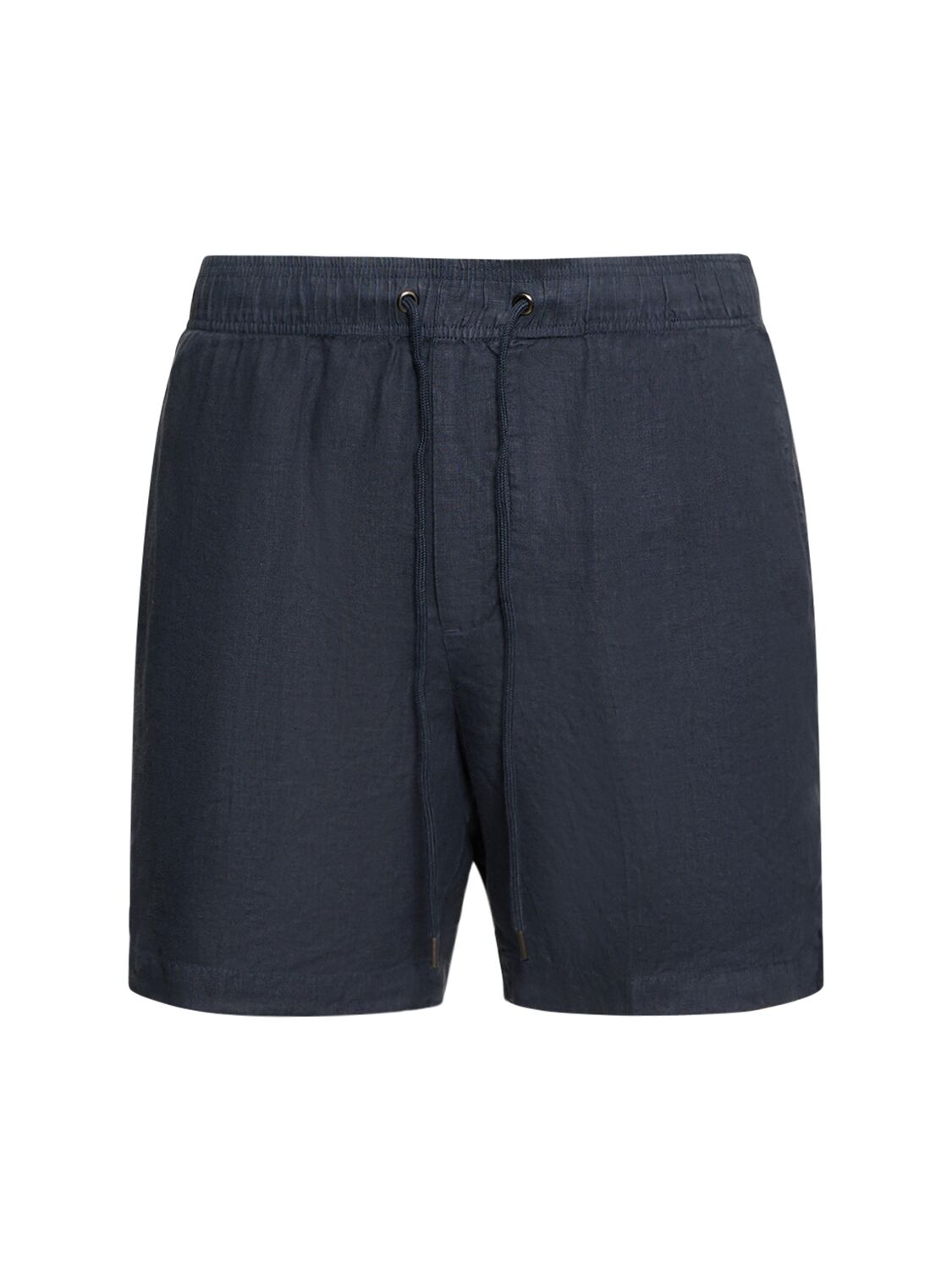 James Perse Lightweight Linen Shorts In Blue