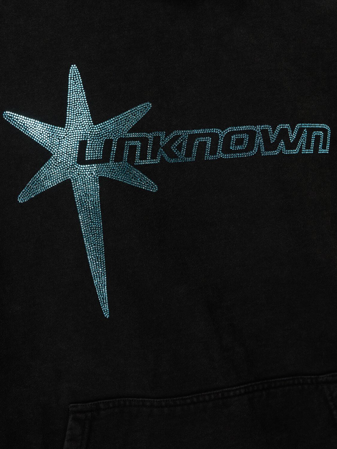 Shop Unknown Vintage Star Logo Printed Hoodie In Black