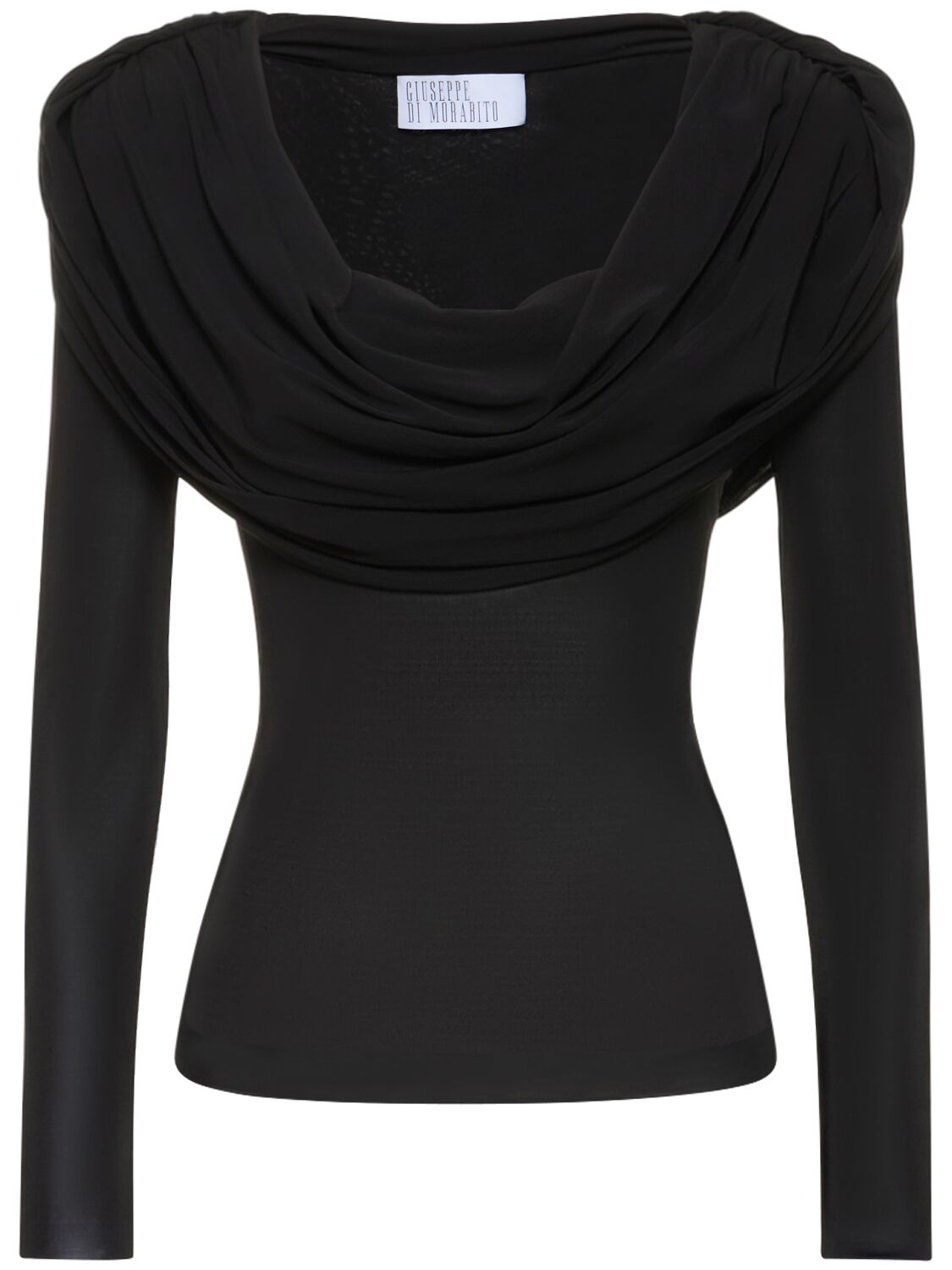 Image of Viscose Jersey Hooded Top