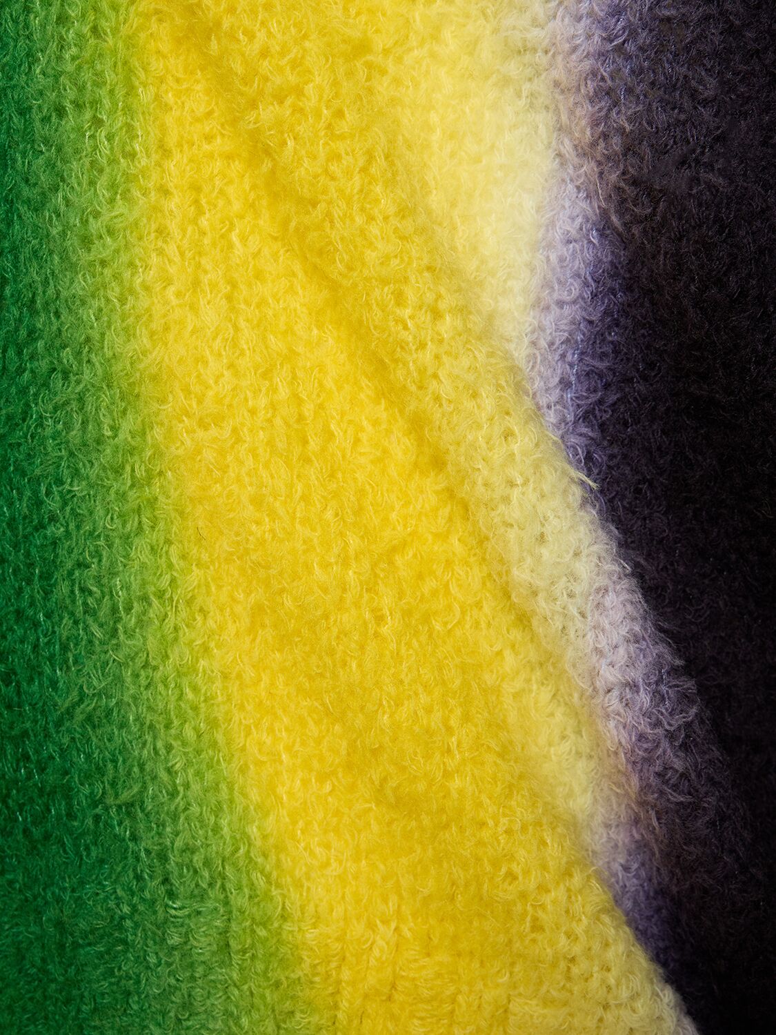 Shop Sacai Tie Dye Knit Sweater In Green,navy