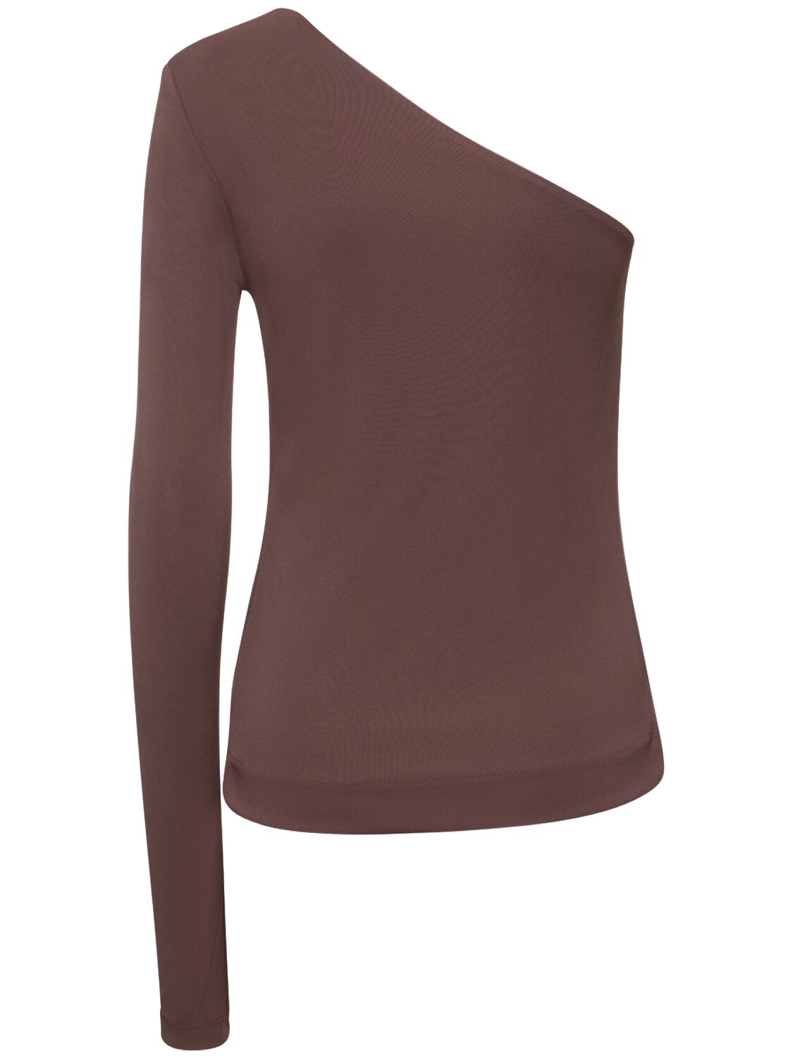Image of Point Long-sleeve Viscose Jersey Top