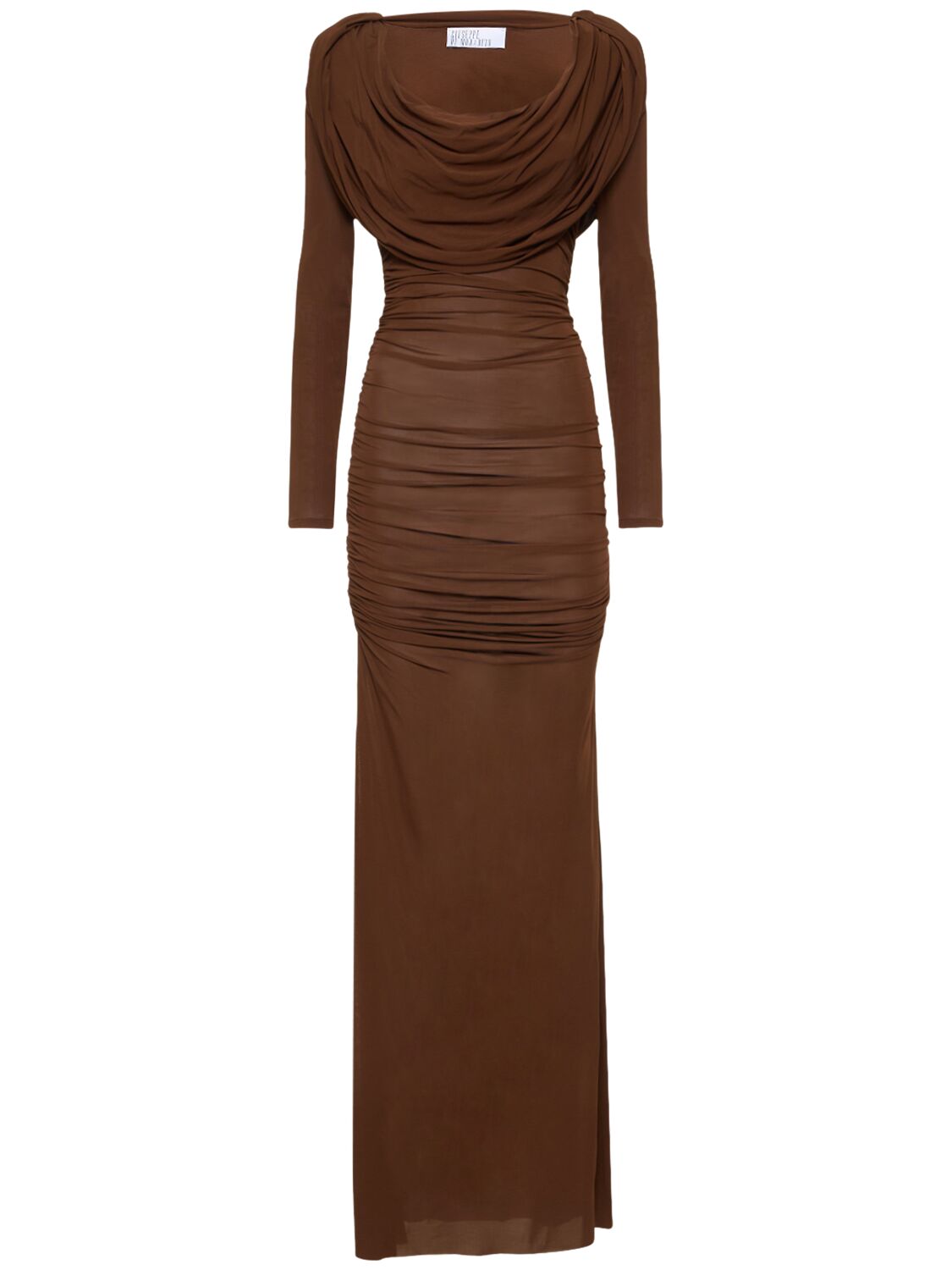Viscose Jersey Hooded Long Dress – WOMEN > CLOTHING > DRESSES