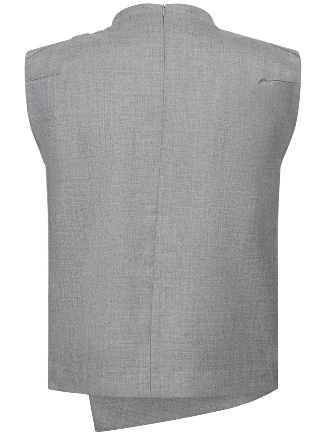Shop Bite Studios Eden Sleeveless Wool Top In Grey