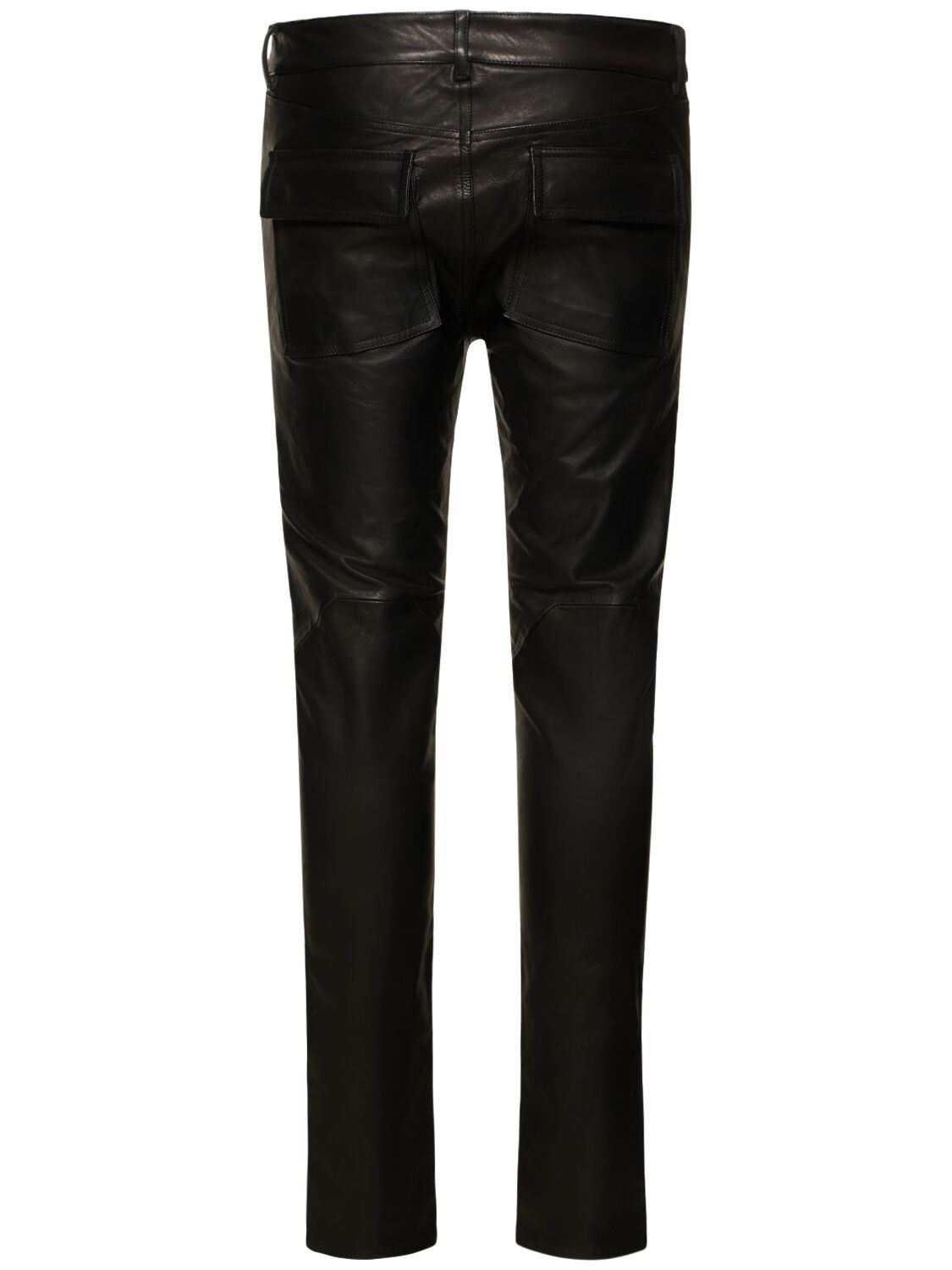 Shop Rick Owens Tyrone Leather Pants In Black