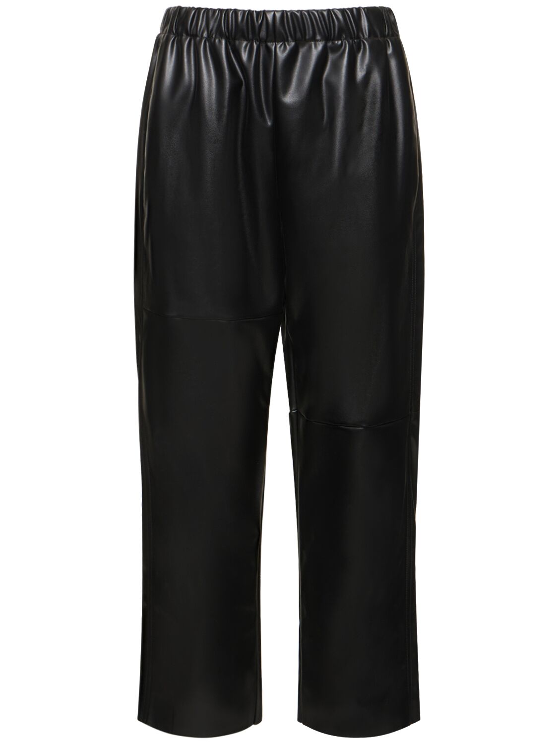 Mm6 Maison Margiela Faux Leather Pants In Black