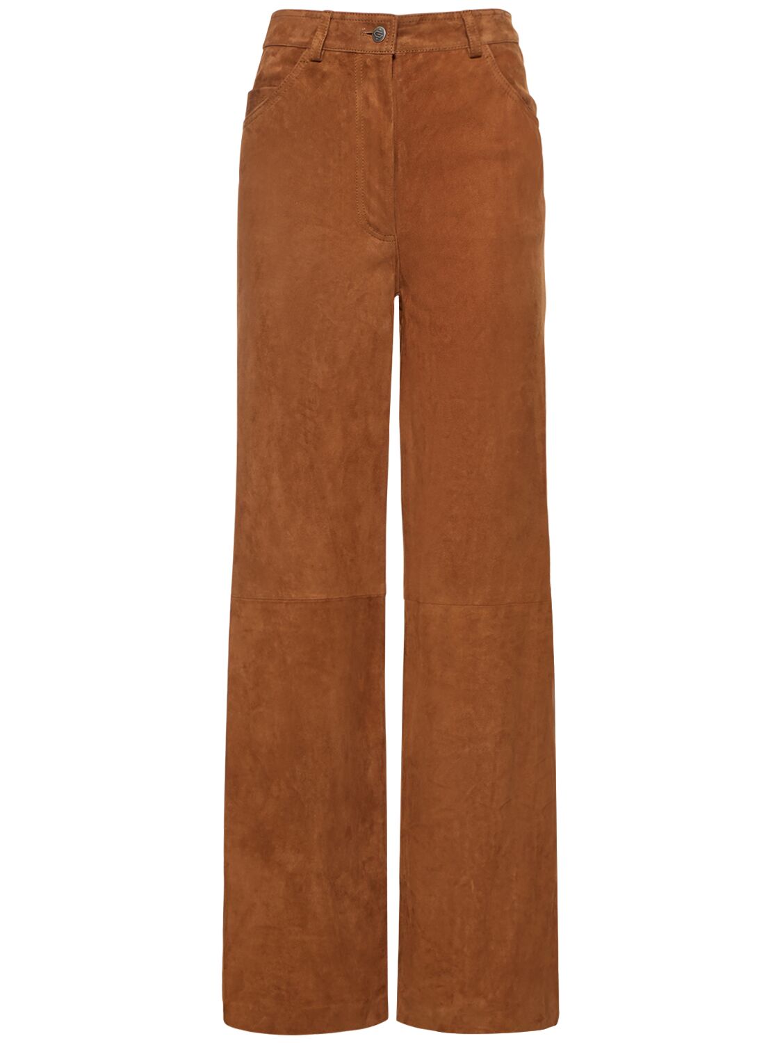 Image of Suede Leather Pants