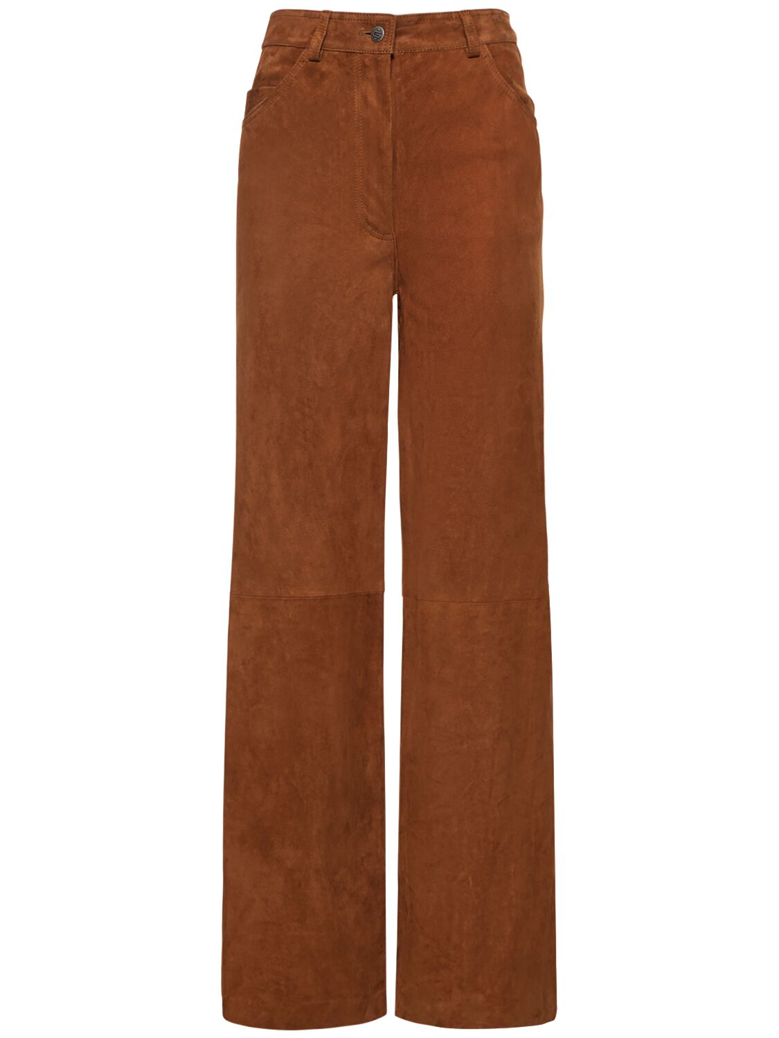 Suede Leather Pants