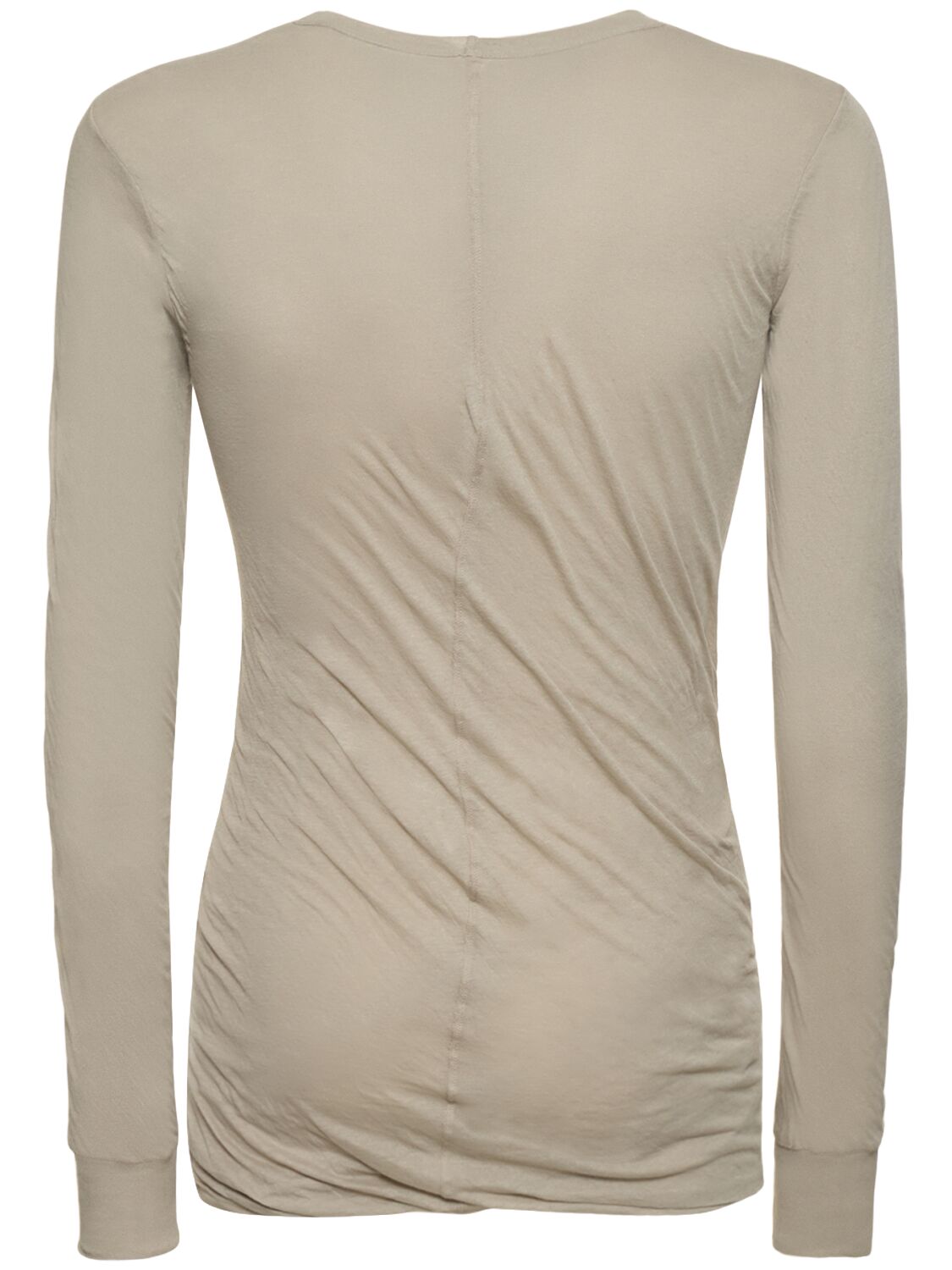 Shop Rick Owens Double Long Sleeve Shirt In Pearl
