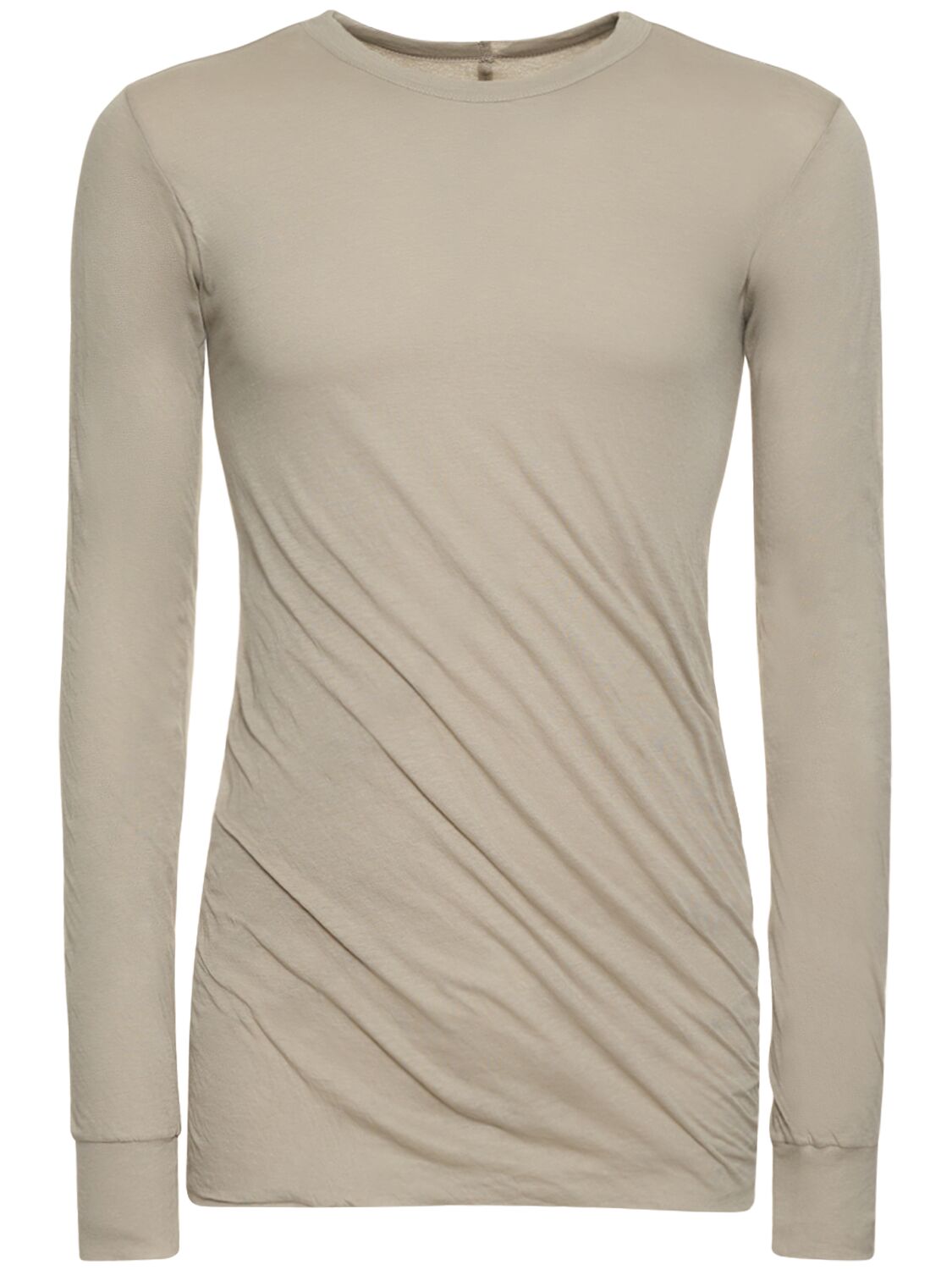 Rick Owens Double Long Sleeve Shirt In Neutral