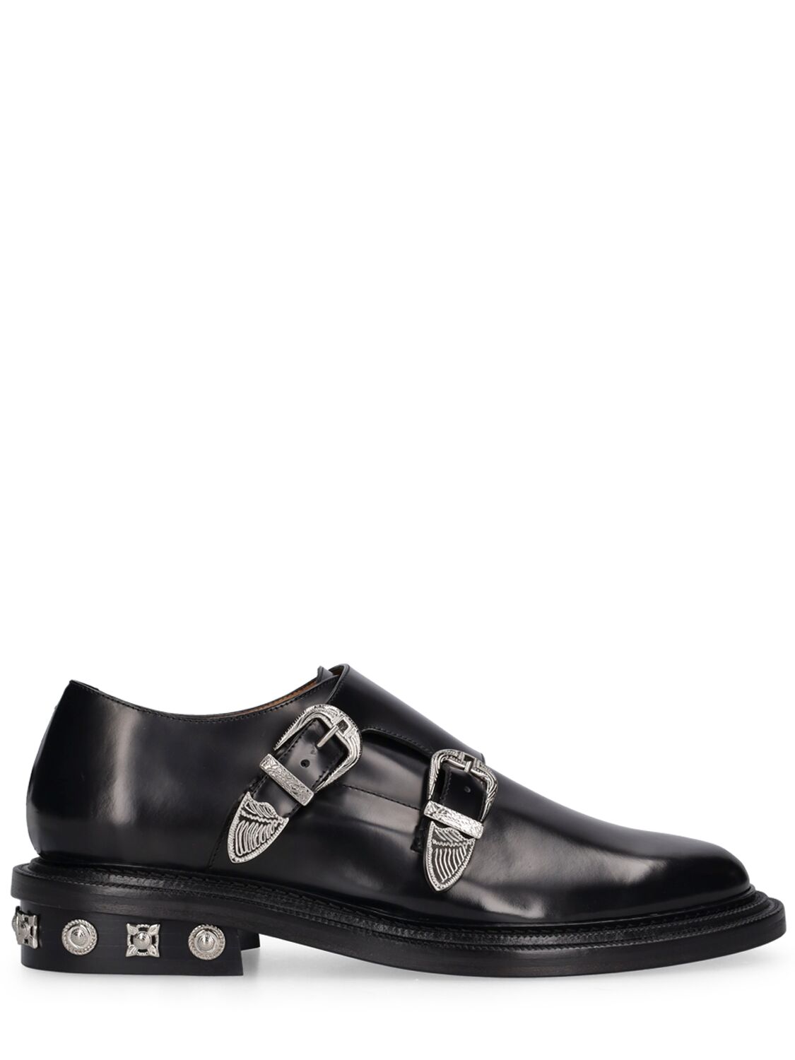 Toga Virilis Black Polido Leather Shoes