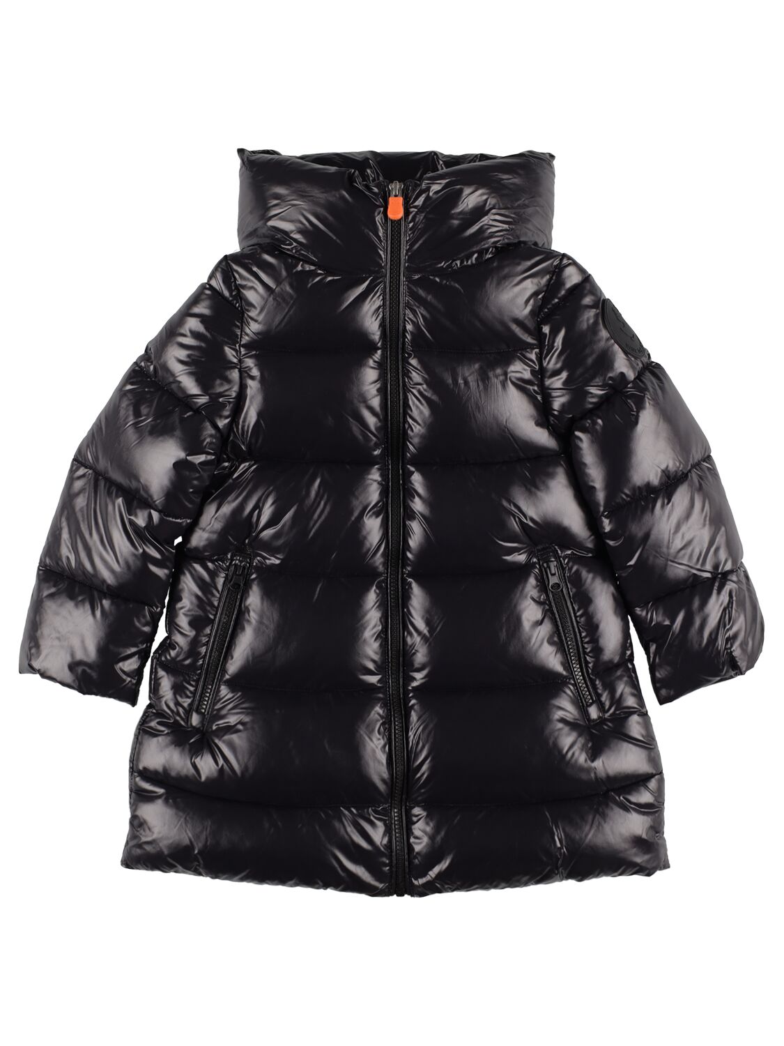 SAVE THE DUCK HOODED NYLON PUFFER COAT
