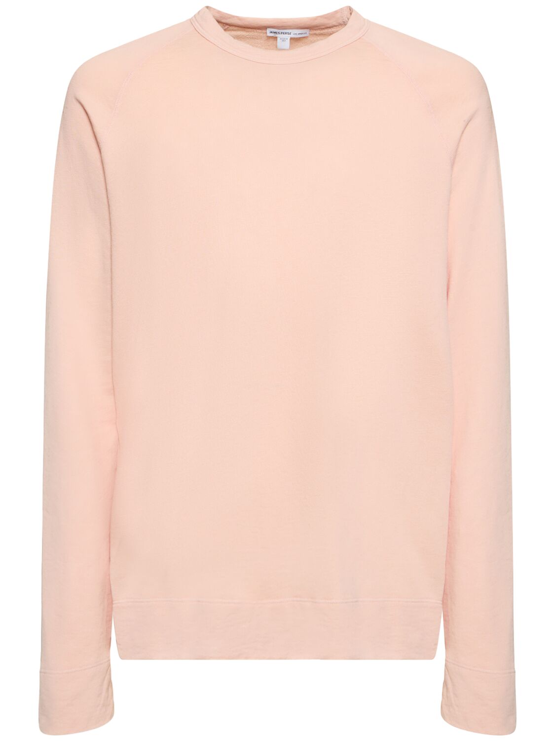 James Perse Vintage French Terry Cotton Sweatshirt In Pink