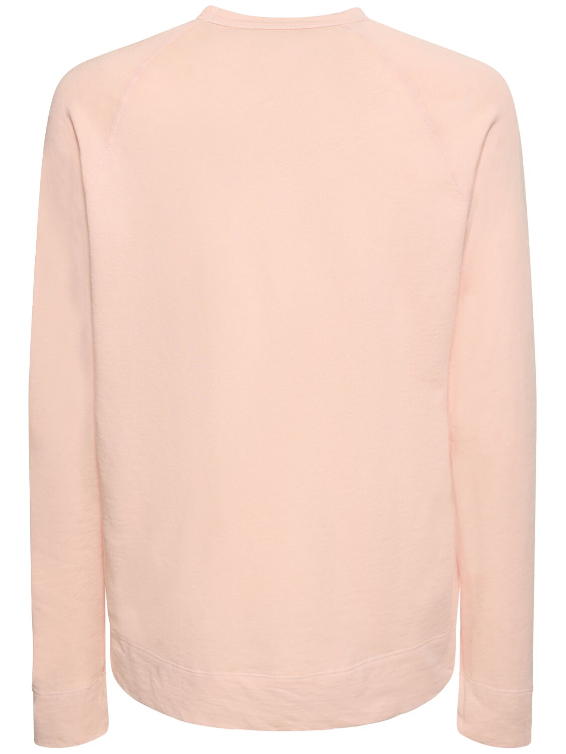 Shop James Perse Vintage French Terry Cotton Sweatshirt In Pink