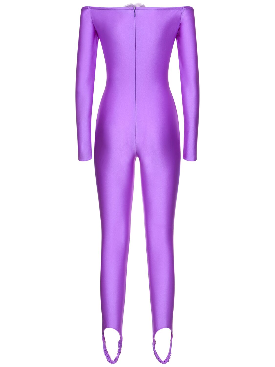 Shop Giuseppe Di Morabito Shiny Stretch Jersey Jumpsuit In Purple