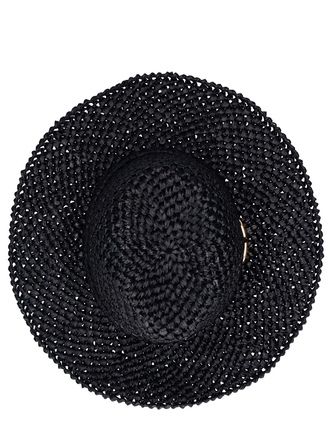 Shop Valentino V Logo Signature Straw Hat In Black