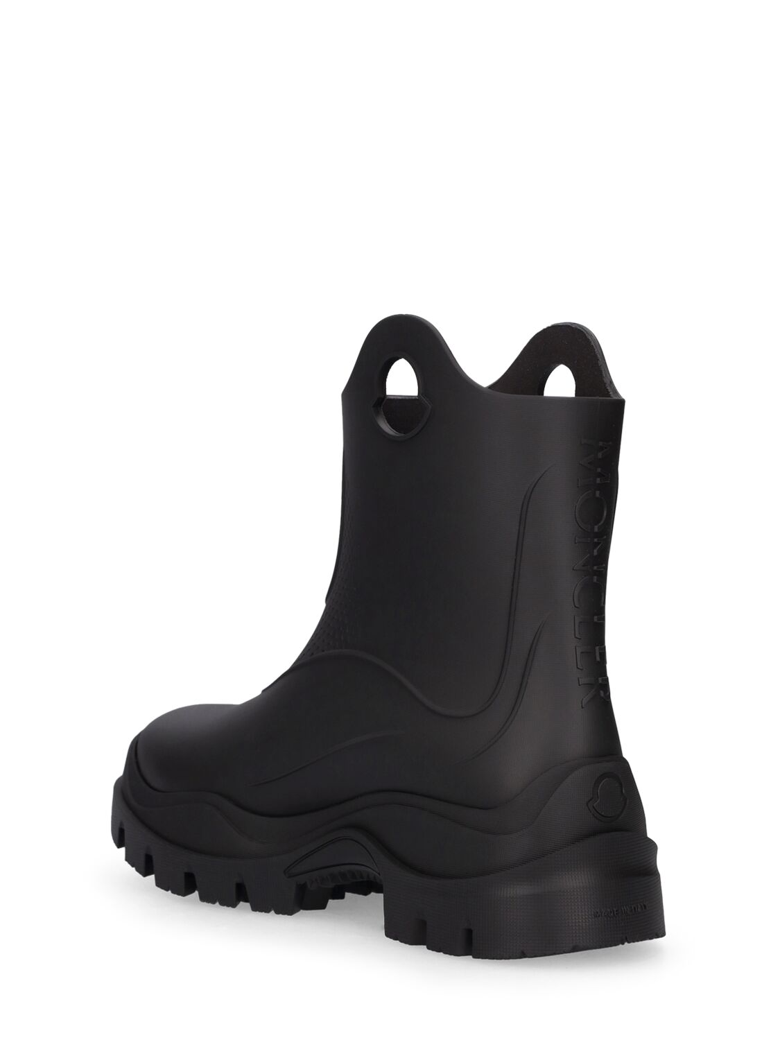 Shop Moncler 32mm Misty Rubber Rain Boots In Black