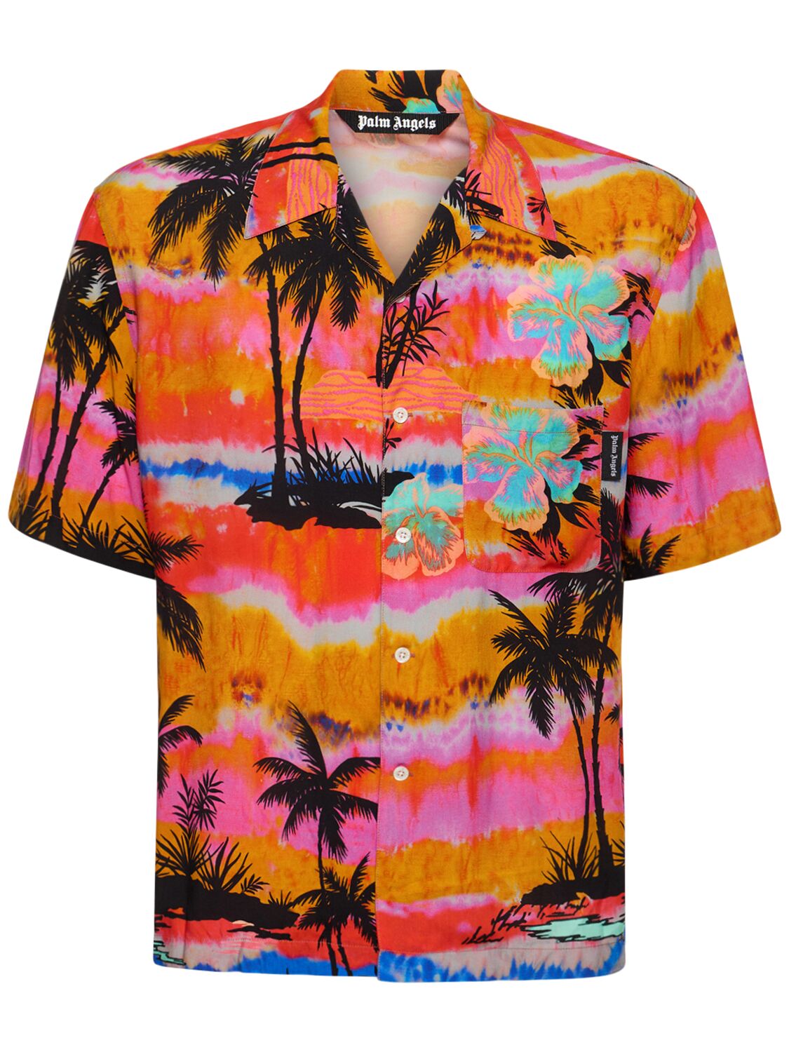Psychedelic Palms Viscose Bowling Shirt – MEN > CLOTHING > SHIRTS
