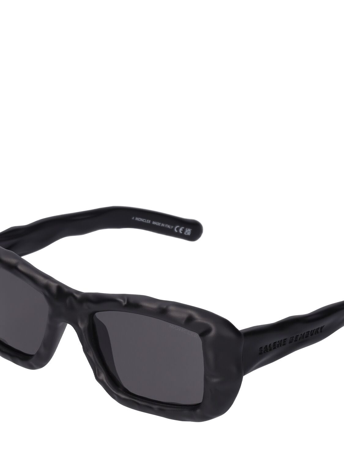 Shop Moncler X Salehe Bembury Sunglasses In Black