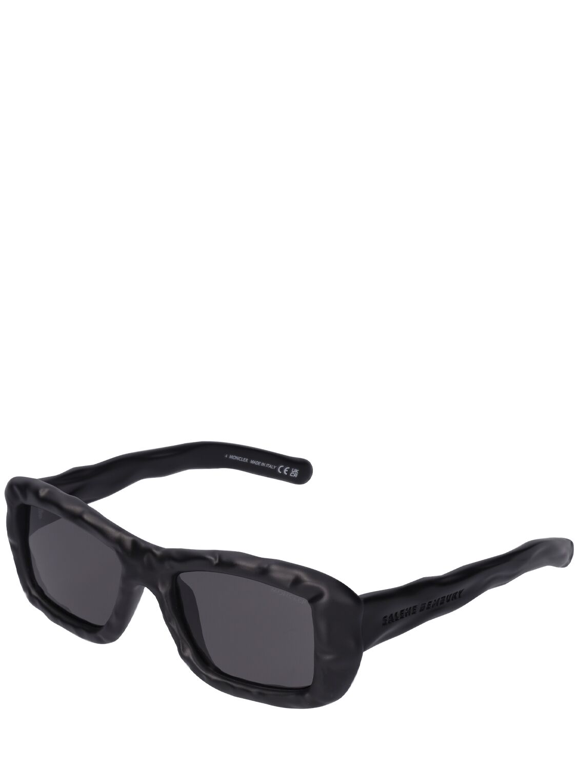 Shop Moncler X Salehe Bembury Sunglasses In Black